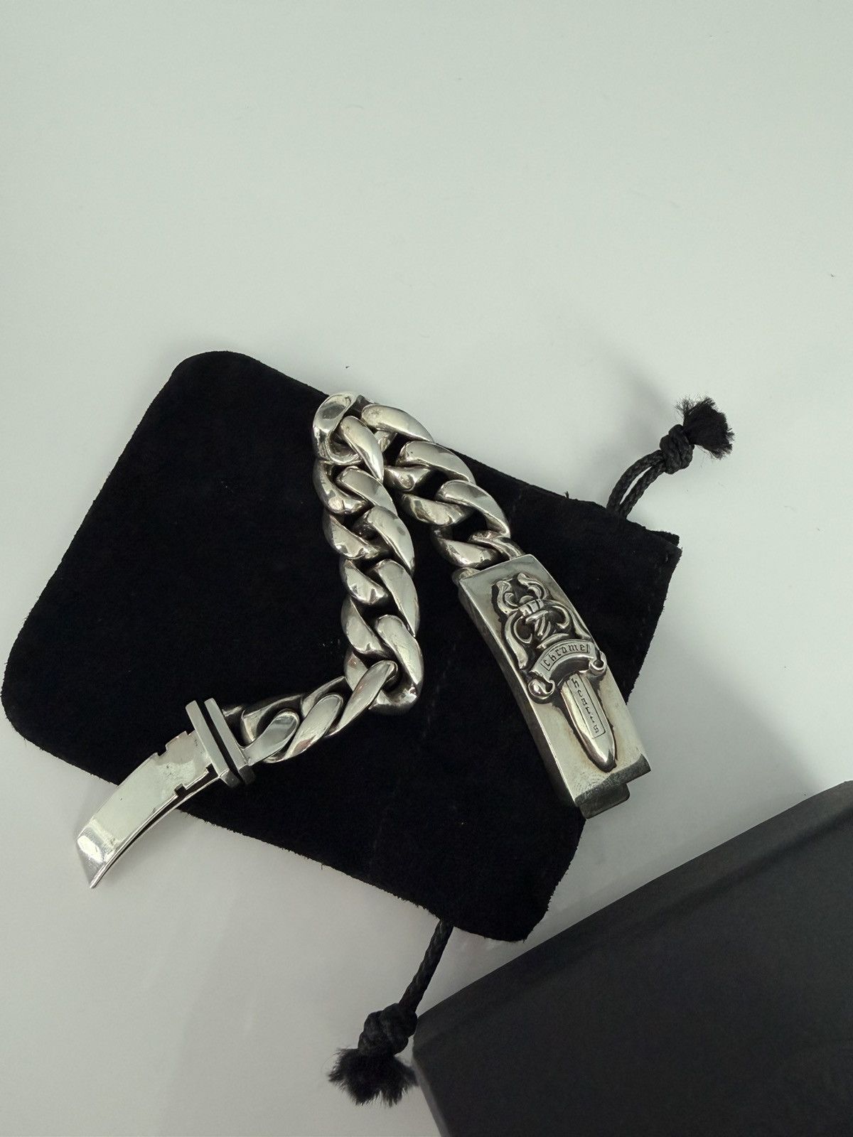 Chrome Hearts Chrome Heart Dagger Floral Id Bracelrt Size ONE SIZE - 9 Thumbnail