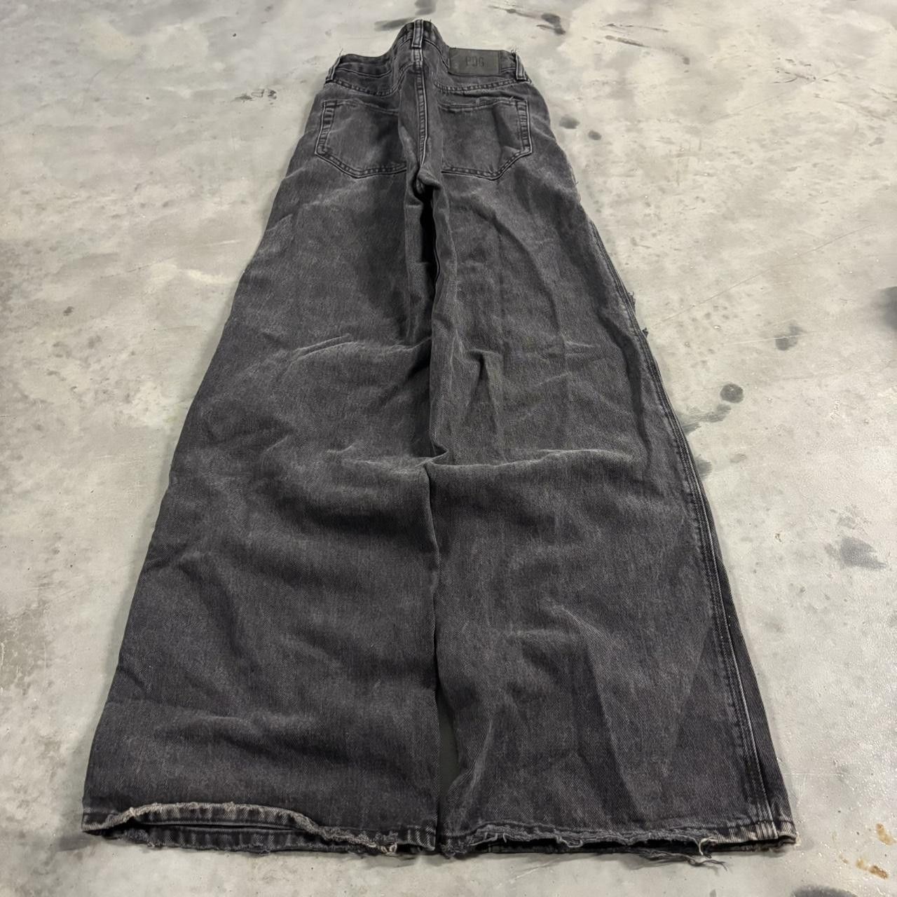 Vintage Crazy Vintage Y2K/2000s Black High Rise Distressed Baggy Denim Jeans! 25x32 Size 25" / US 0 / IT 36 - 4 Thumbnail