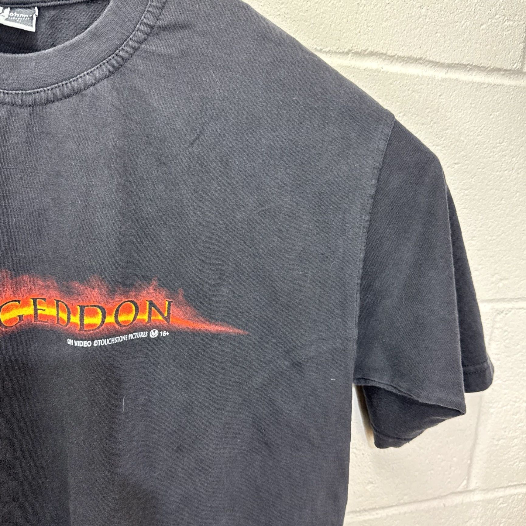 Doublet VINTAGE Armageddon Movie Promo T-Shirt Main Selling Point: Logo Graphic Print Black 1998 90s Double-Sided Men L 1990s Space Movie Theme Mens Size US L / EU 52-54 / 3 - 7 Thumbnail