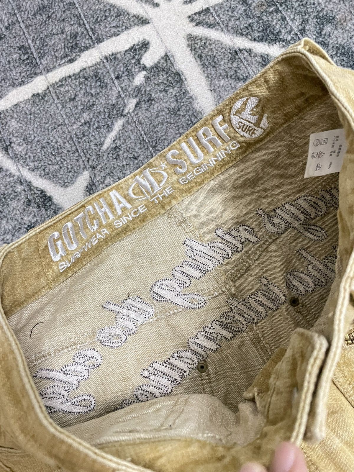 Gotcha VINTAGE CARGO GOTCHA SUF BACK EMBROIDERED DENIM JEANS Size US 32 / EU 48 - 11 Thumbnail