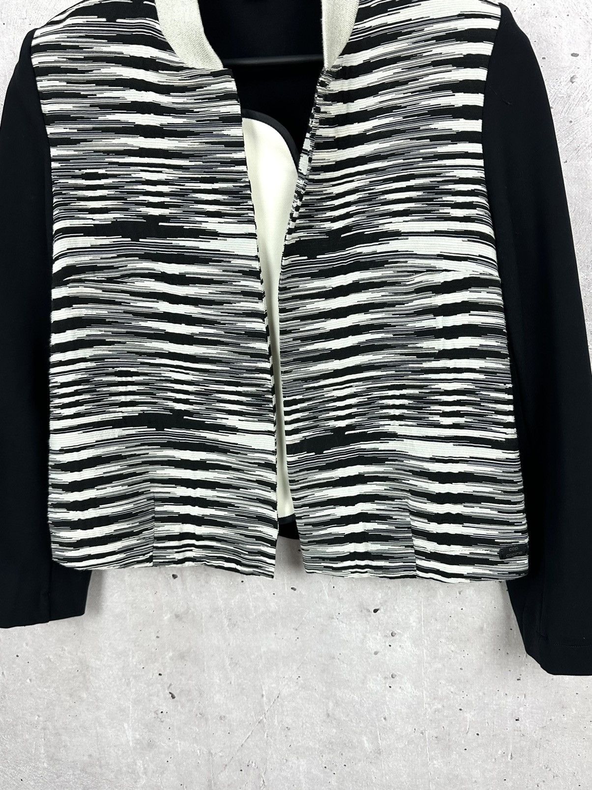 Cop Copine × Vintage Vintage Cop Copine Stripped Bomber Jacket Size M / US 6-8 / IT 42-44 - 3 Thumbnail