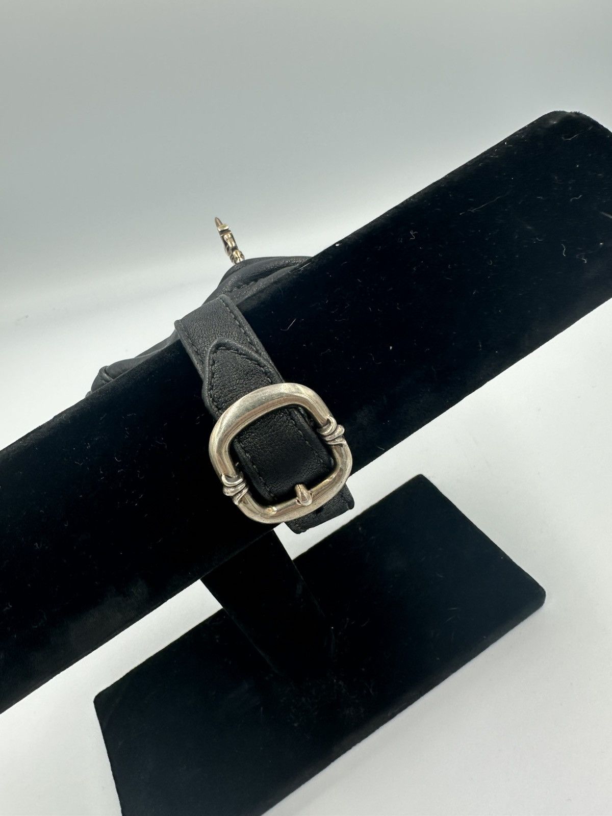 Chrome Hearts Chrome Hearts leather wrist bag silver scroll logo dagger Size ONE SIZE - 4 Thumbnail