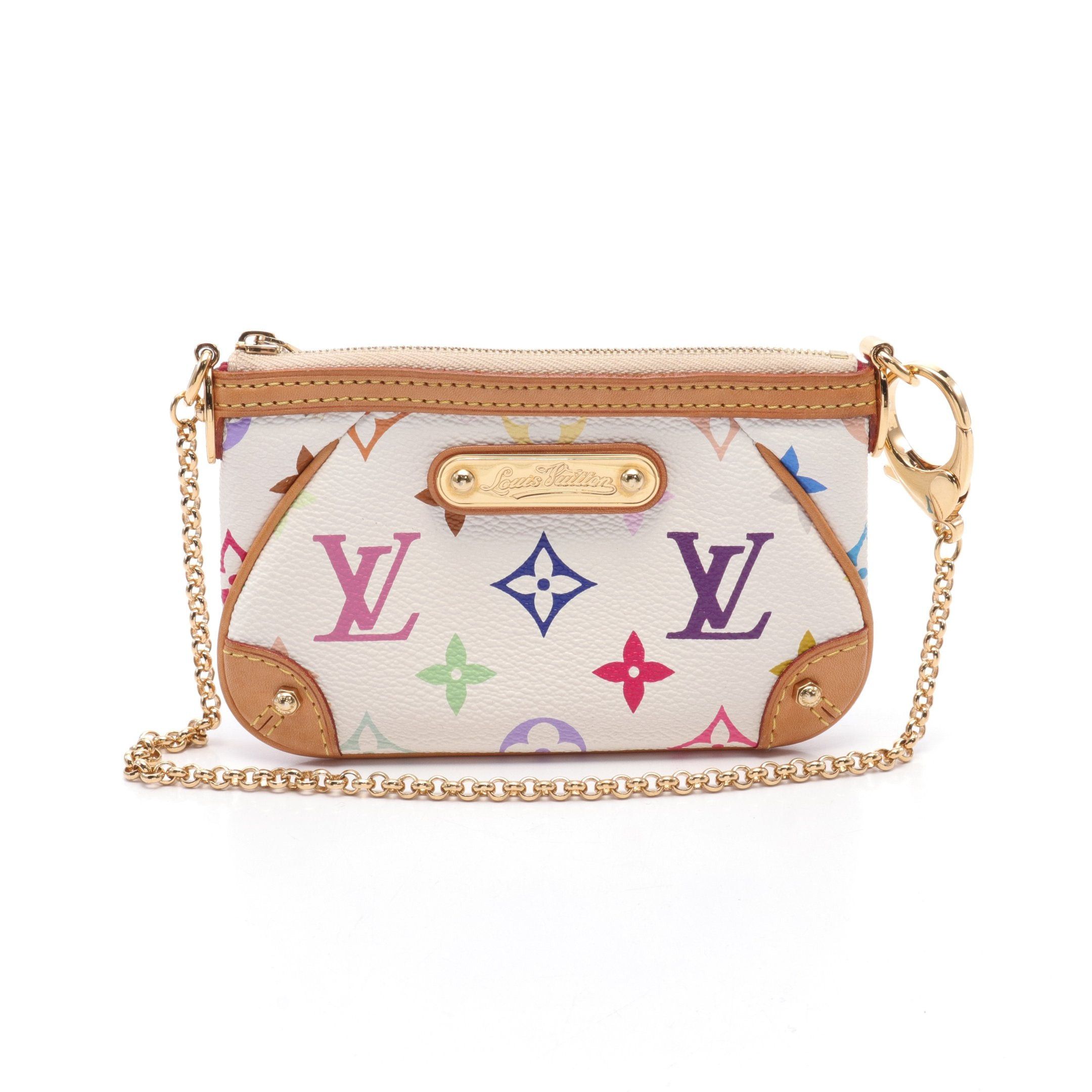 Louis Vuitton Louis Vuitton Pochette Mila Pm Monogram Multicolor Bron Pouch Leather White Size ONE SIZE - 1 Thumbnail