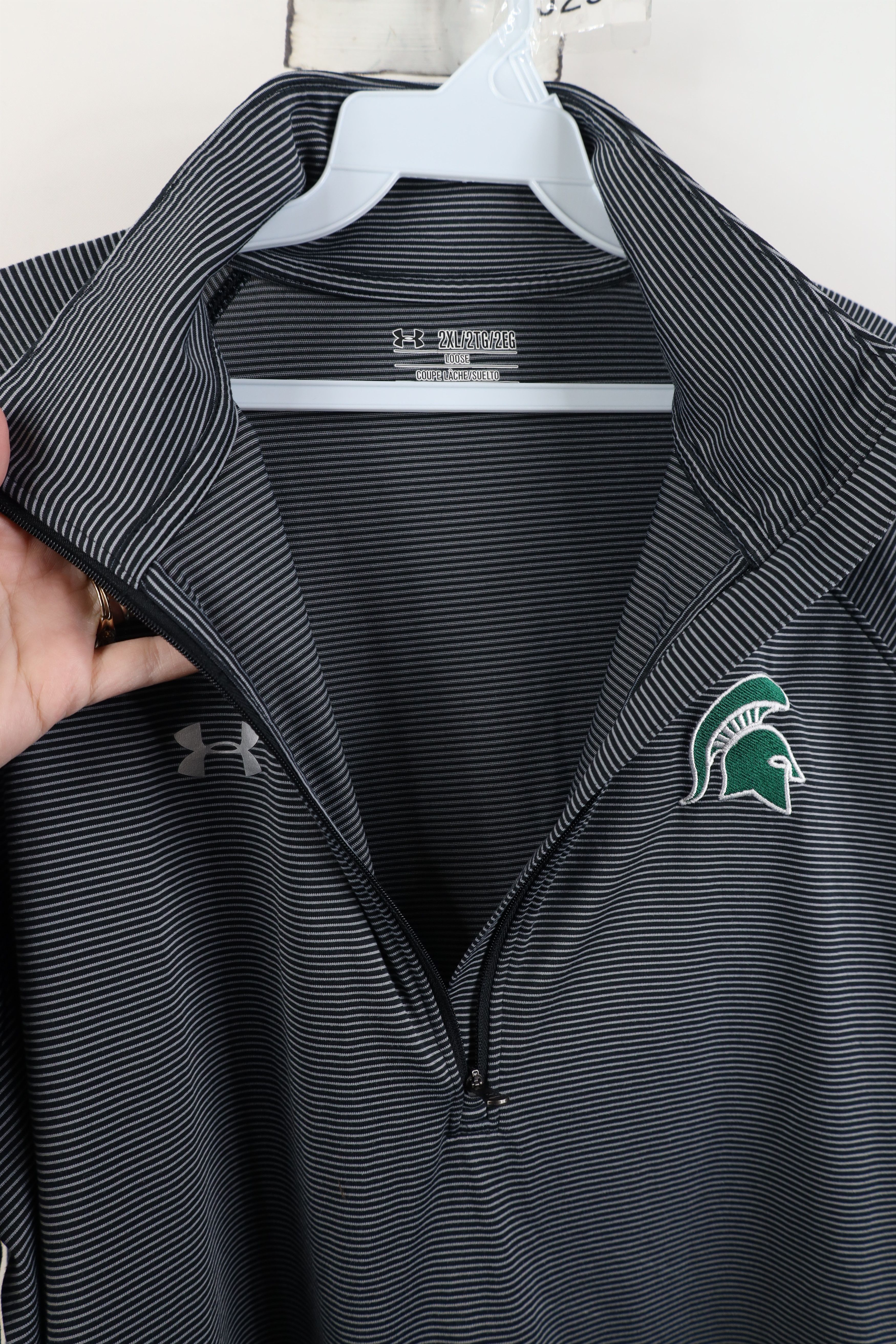 Under Armour Under Armour Michigan State University Zip Pullover Jacket Size US XXL / EU 58 / 5 - 6 Thumbnail