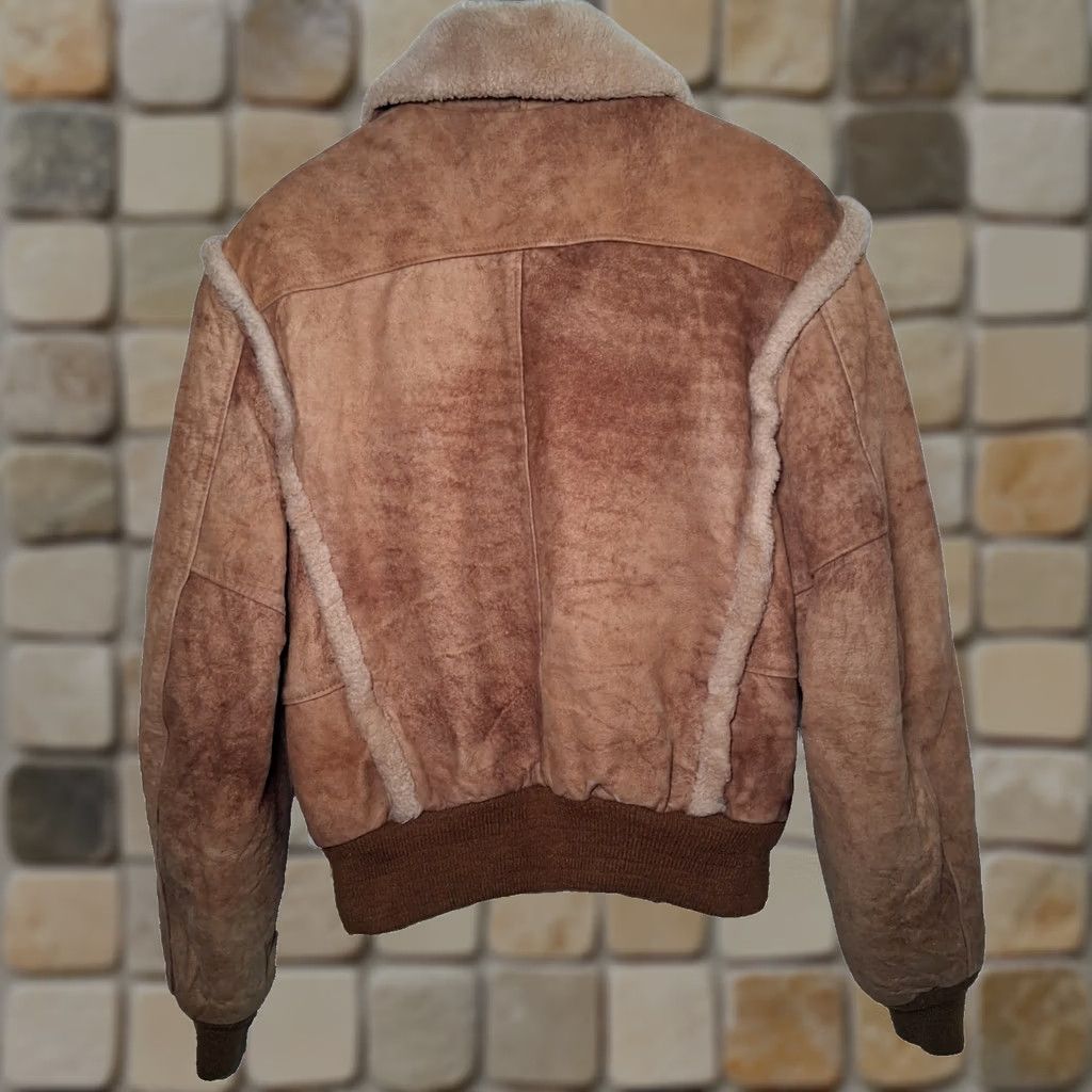 Schott VINTAGE Schott Rancher Jacket Men 42 Suede Leather Sherpa Lined Western read Size US XS / EU 42 / 0 - 1 Thumbnail
