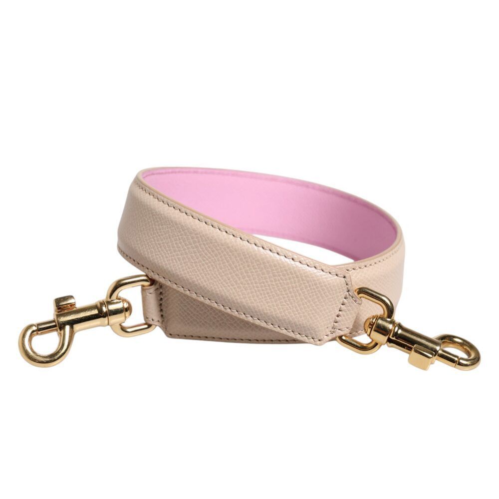 Dolce & Gabbana Dolce & Gabbana Beige Pink Leather Handbag Accessory Shoulde Size ONE SIZE - 5 Thumbnail
