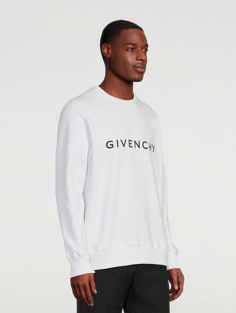 Givenchy o1srvl11e0125 Archetype Slim Fit Sweatshirt in White Size US XS / EU 42 / 0 - 4 Thumbnail