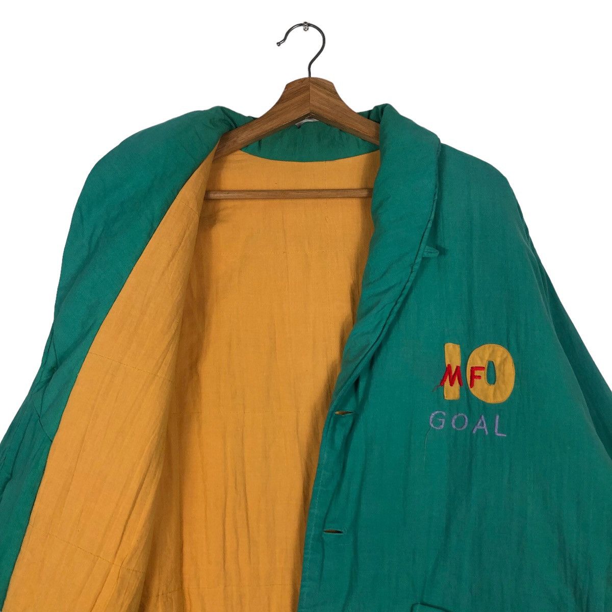 Hysteric Glamour 🔥Vintage Kimono Jacket Football Big Logo Japan Made Size US L / EU 52-54 / 3 - 12 Thumbnail