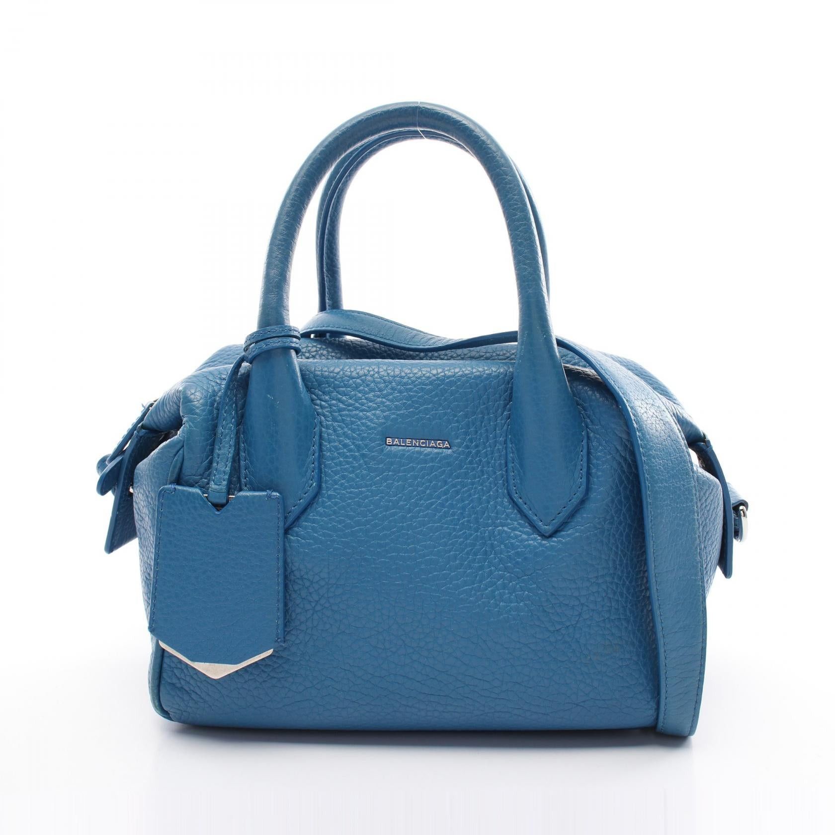Balenciaga Balenciaga Infanta Handbag Leather Blue Size ONE SIZE - 1 Thumbnail