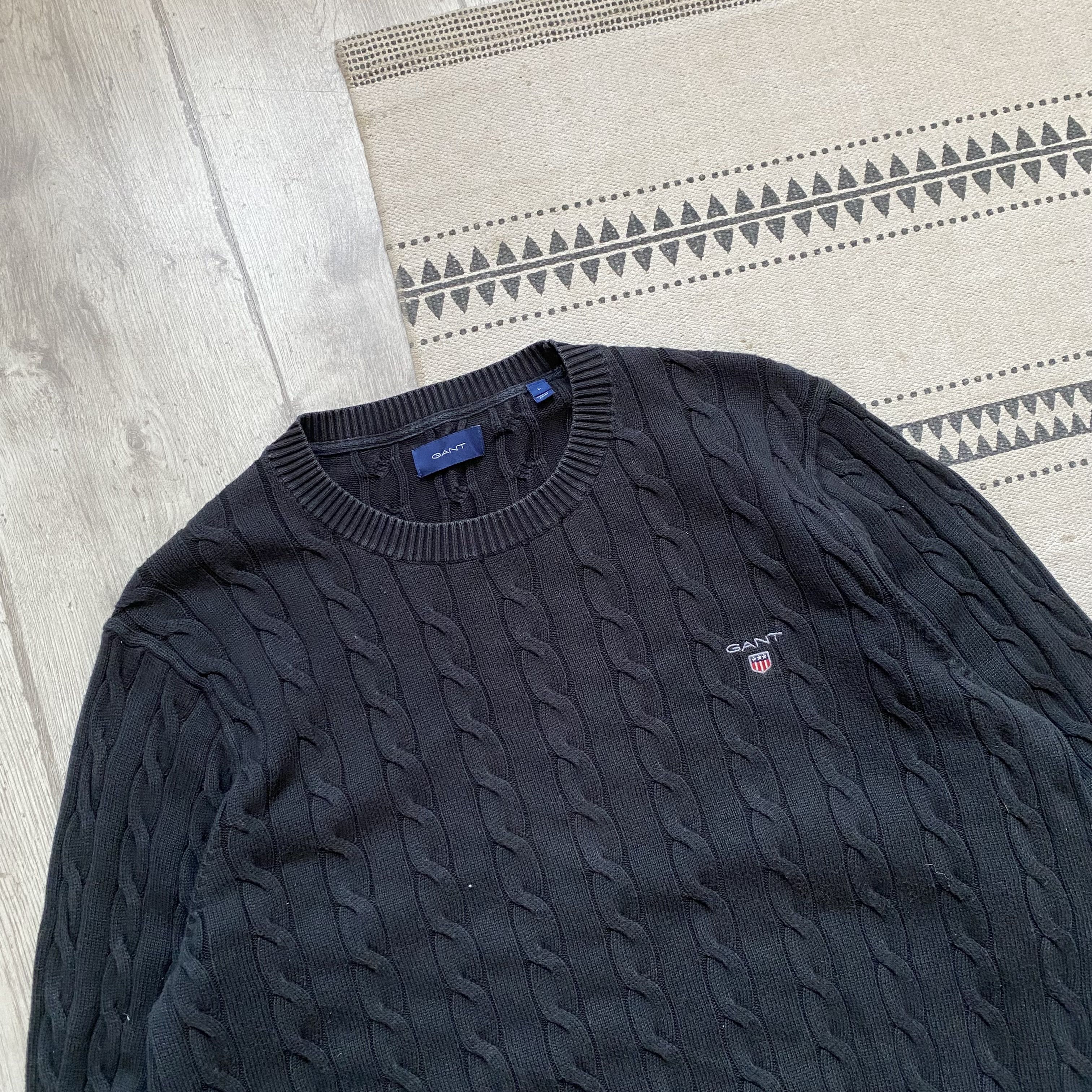 Gant Vintage Gant USA Cable knit sweater mini logo Knitwear Size US L / EU 52-54 / 3 - 2 Thumbnail
