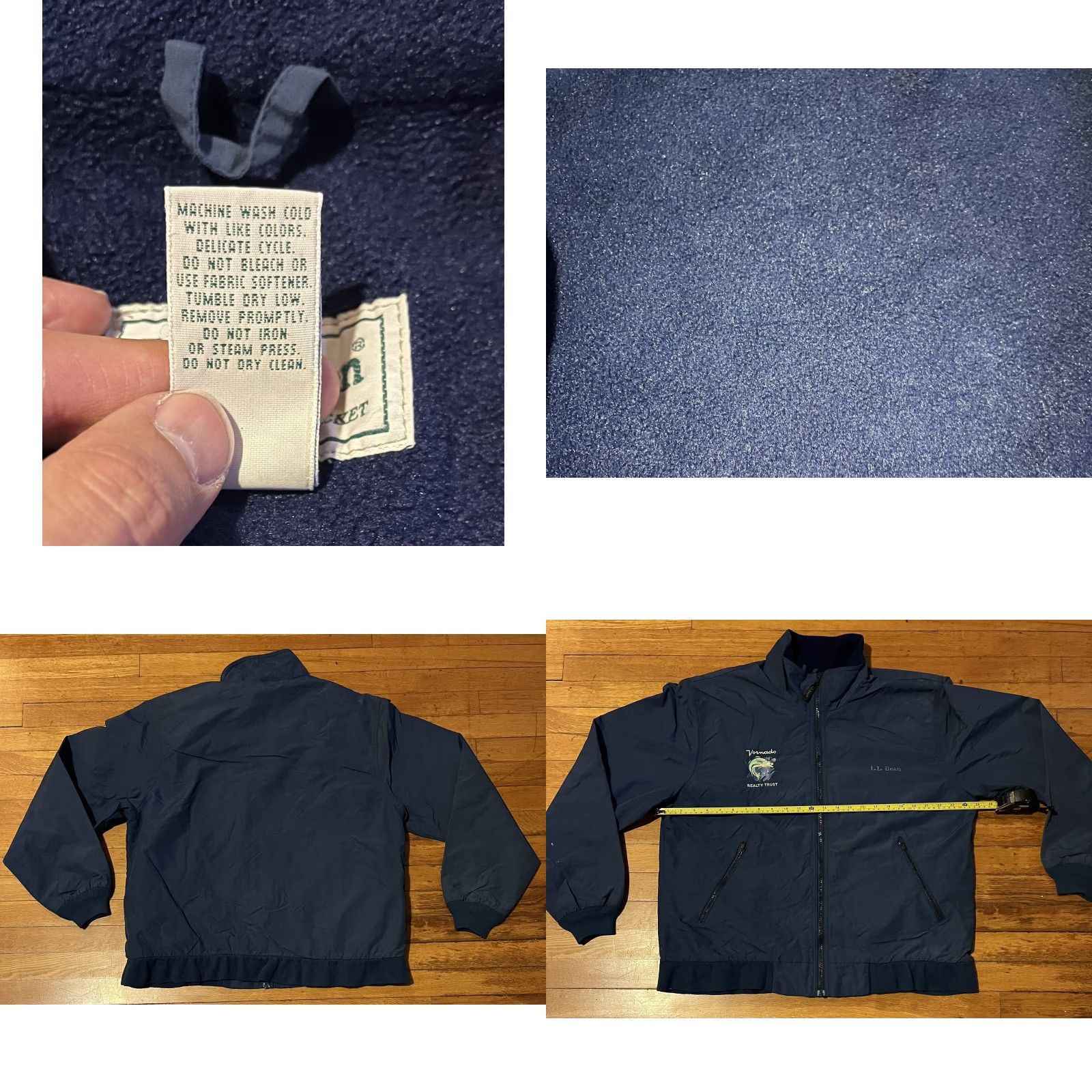 Vintage VINTAGE L.L. Bean Three Season Jacket Mens Large Blue Bomber Jacket Size US L / EU 52-54 / 3 - 8 Thumbnail