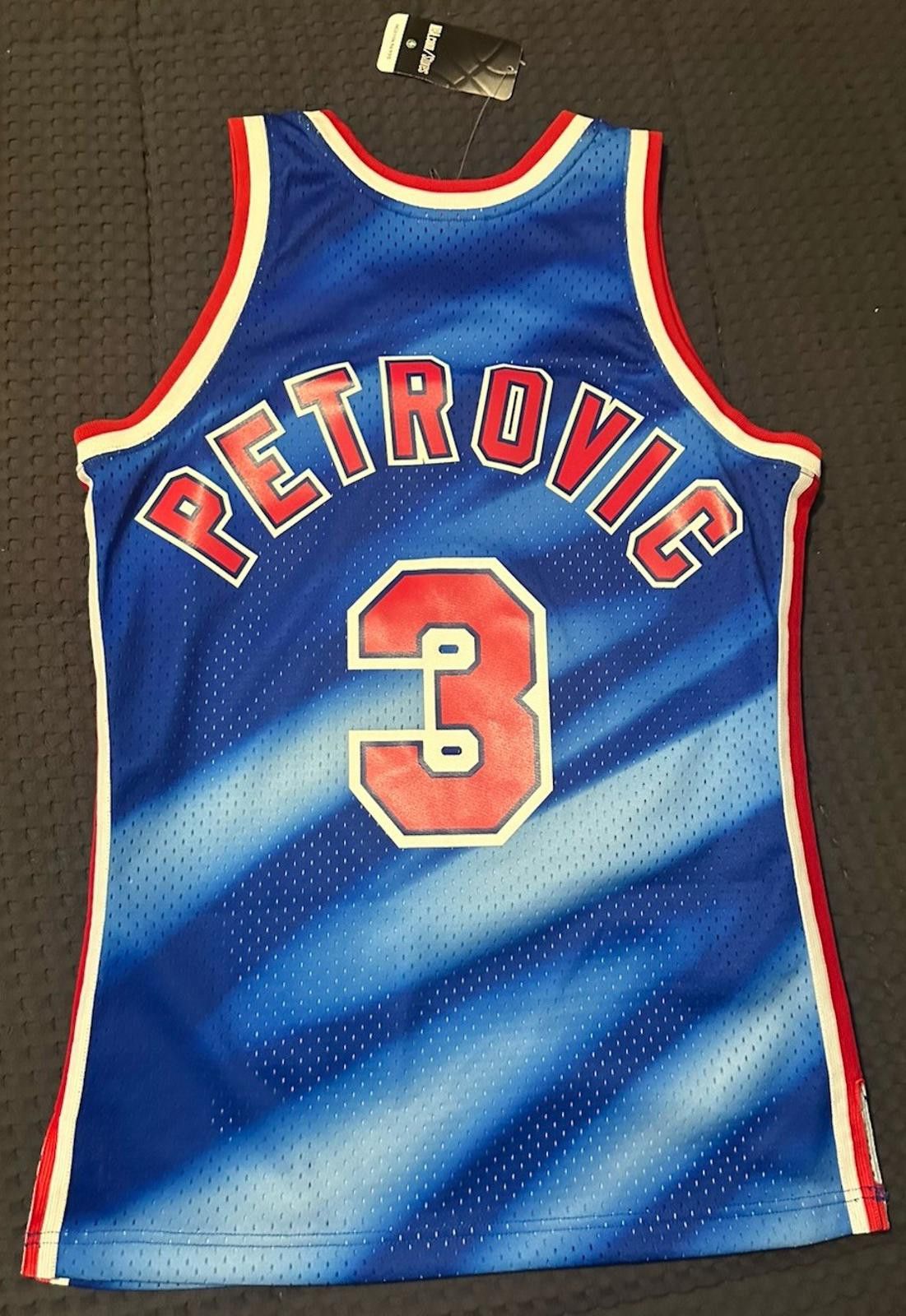 Mitchell & Ness NBA Mitchell & Ness New Jersey Nets Drazan Petrovic 90-91 Size ONE SIZE - 2 Thumbnail