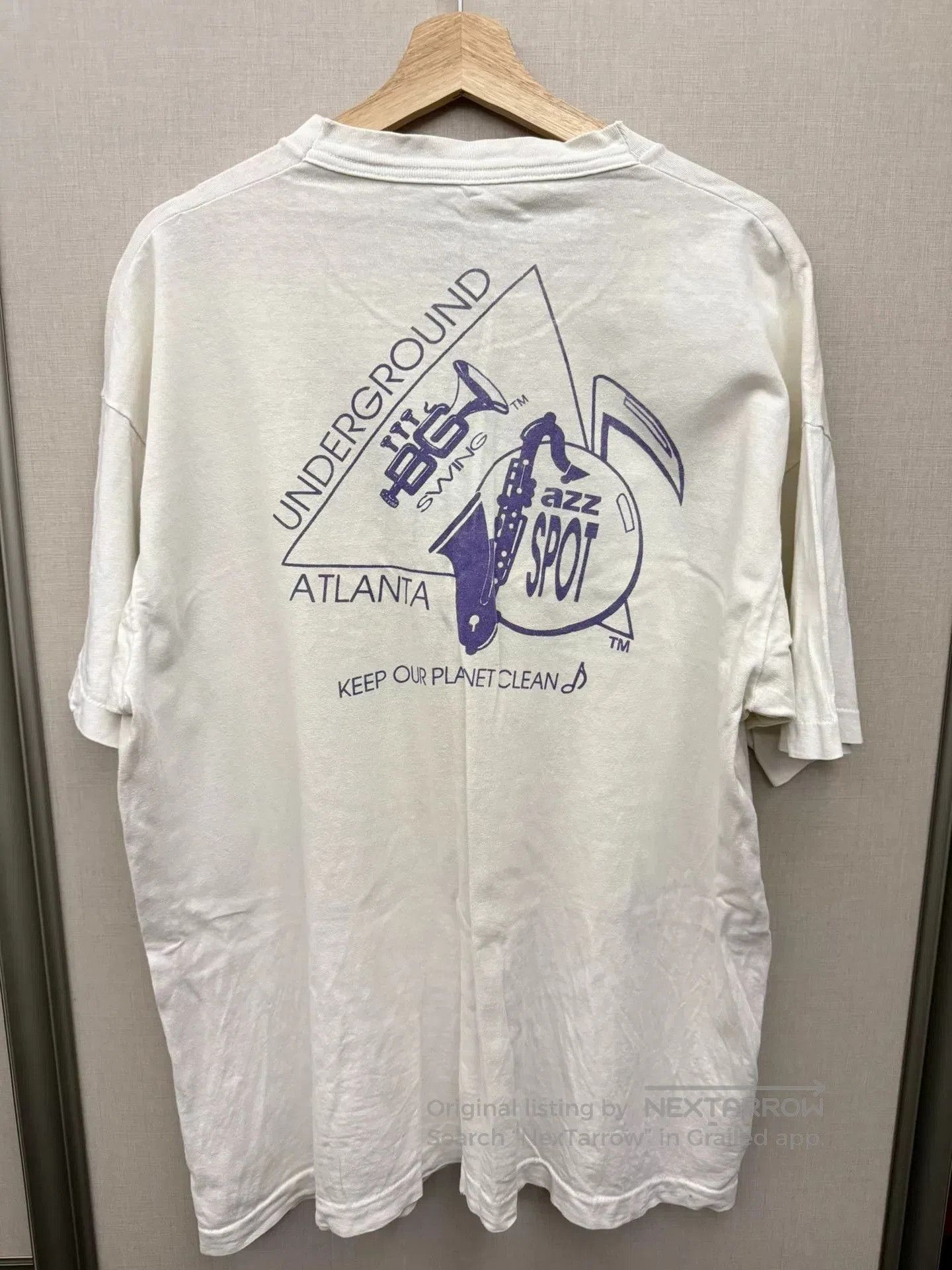 Vintage Vintage Atlanta Jazz Cat Short Sleeve. Size US XL / EU 56 / 4 - 2 Thumbnail