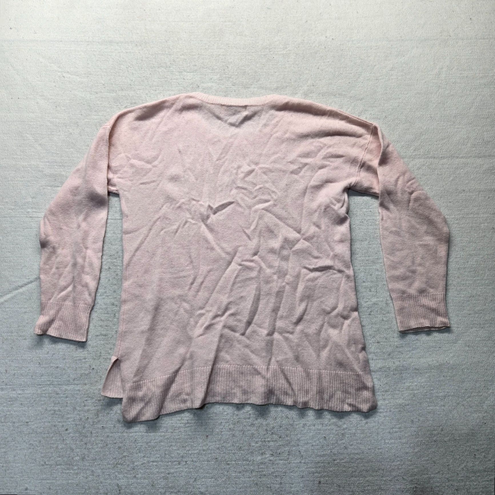 Vintage Peck & Peck Sweater 100% Cashmere Solid Light Pink Long Sleeve Women's L Pullover Knit Casual Winter Ladies S-3? Size L / US 10 / IT 46 - 6 Thumbnail
