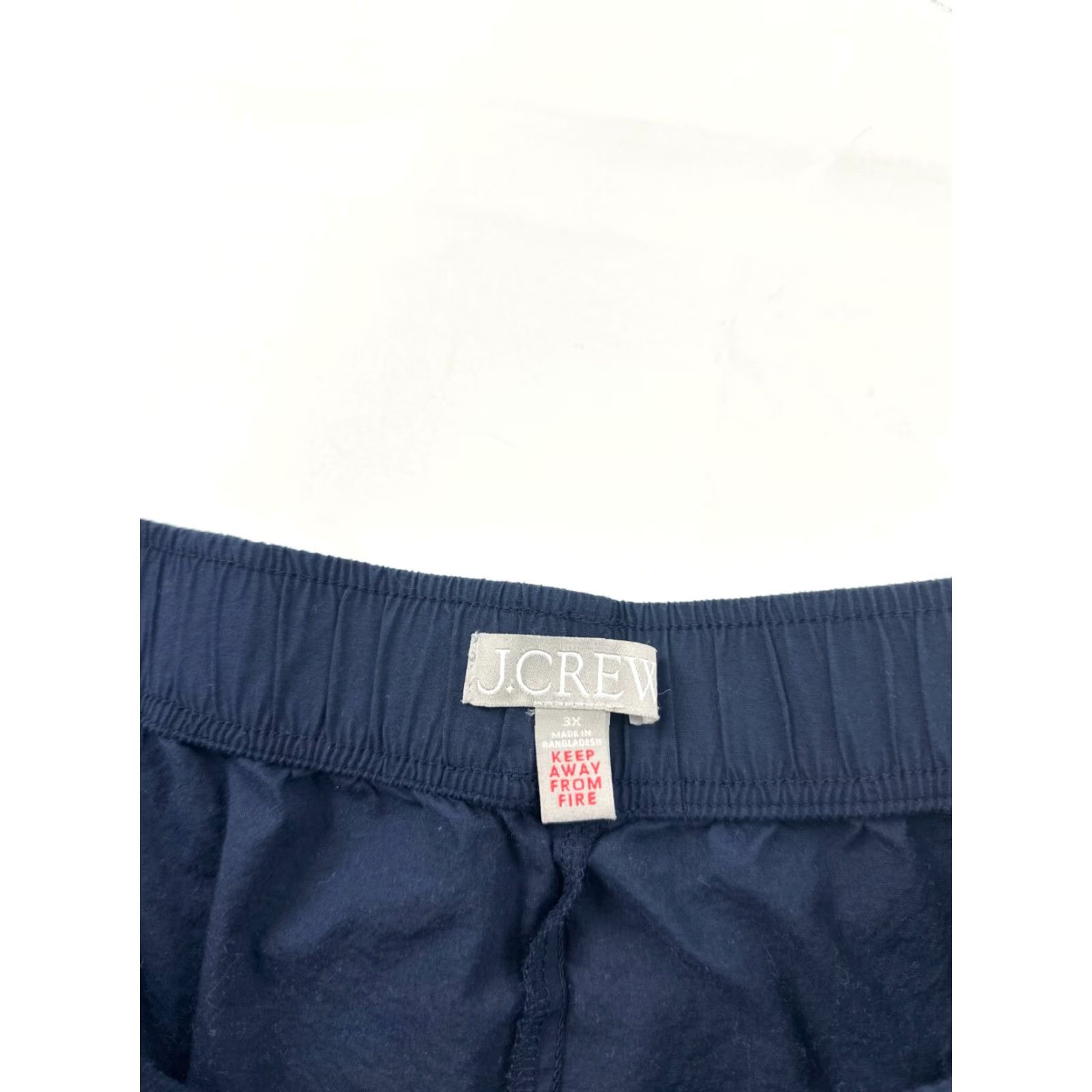 J.Crew J.Crew Shorts Womens 3X Plus Navy Blue Cotton Sleep Elastic Waist Regular Fit Size 40" / US 18 - 4 Thumbnail