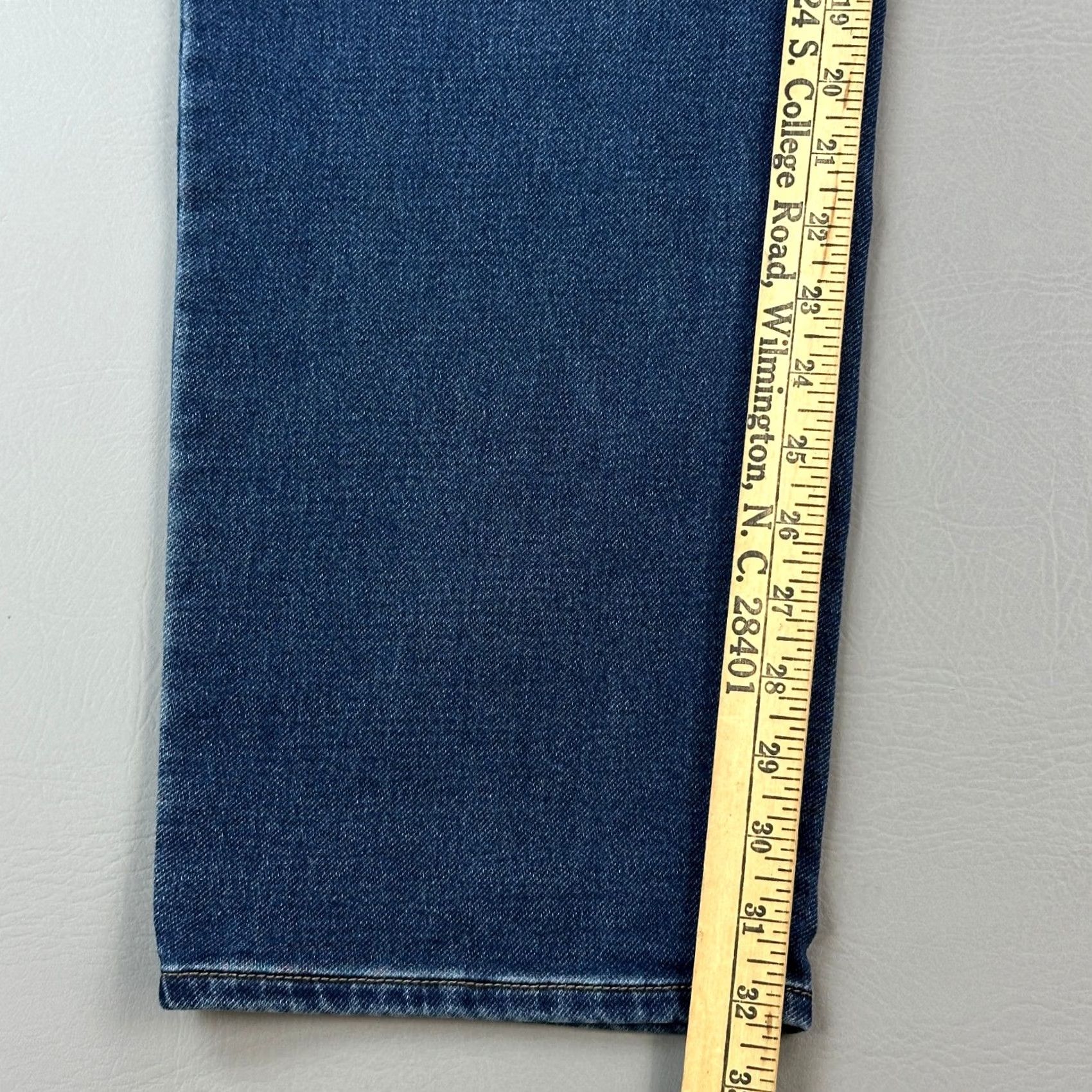 Vintage 32 Degrees Jeans Mens 40x32 Dark Wash Denim Straight Stretch NWT Velcro? Size US 40 / EU 56 - 3 Thumbnail