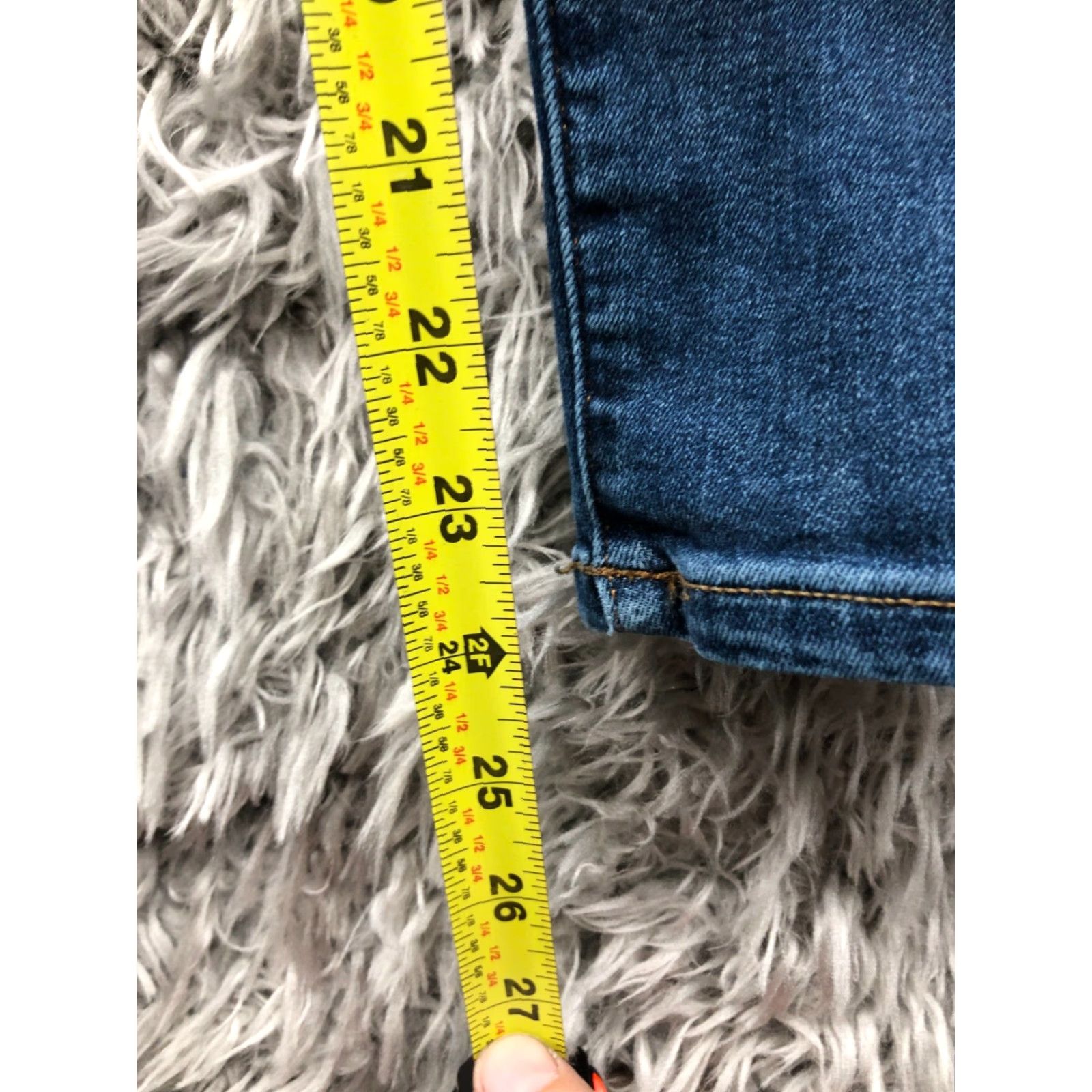 Loft LOFT Jeans Skinny Crop Size 2 Womens Mid Rise Dark Wash Blue Denim Size 26" / US 2 / IT 38 - 3 Thumbnail