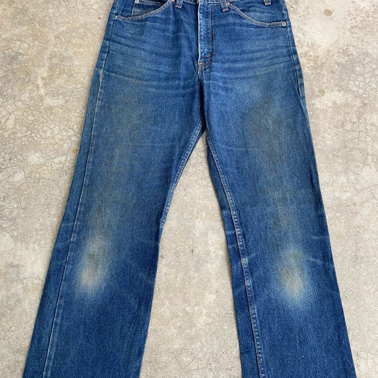 Levi's Vintage 90’s Levis 517 Orange Tab Faded Blue Flared Jeans Size US 32 / EU 48 - 4 Thumbnail