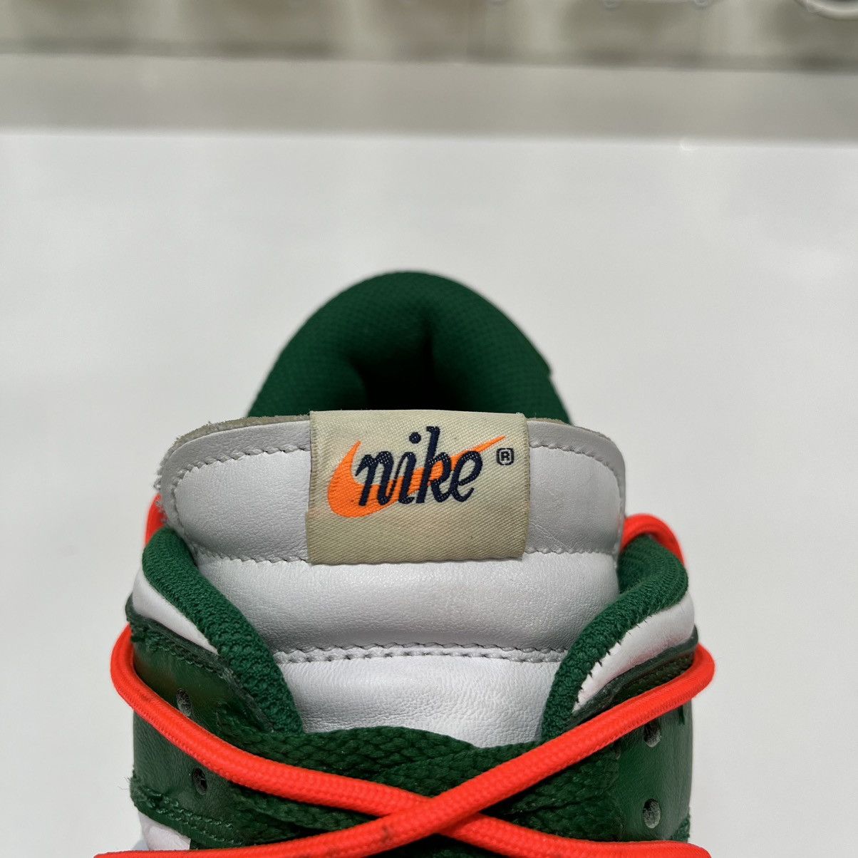 Nike × Off-White Nike Dunk Low x Off-White Pine Green Size US 10 / EU 43 - 14 Thumbnail