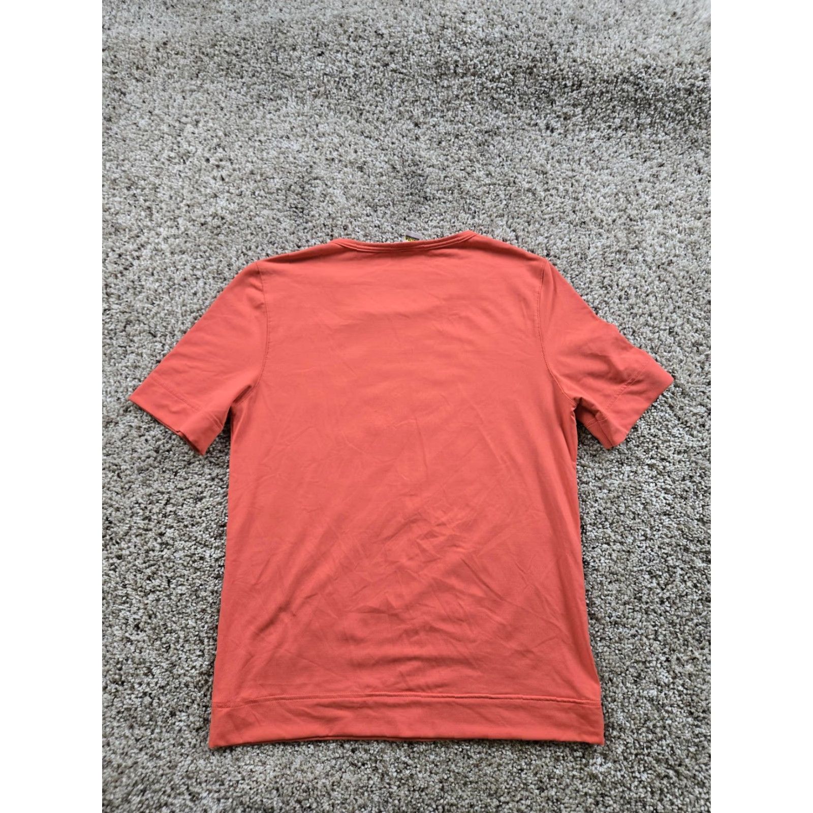 Vintage Calida Shirt Womens XS Orange Scoop Neck Short Sleeve Stretch Lounge Top 14434 Size XS / US 0-2 / IT 36-38 - 5 Thumbnail