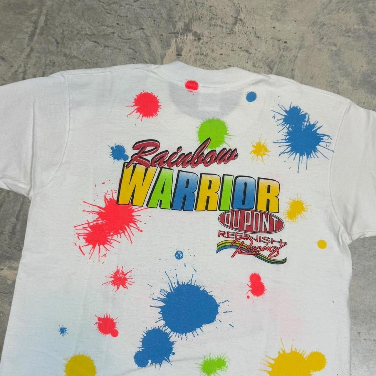 NASCAR × Vintage Vintage 90s NASCAR Jeff Gordon Rainbow Warrior T-Shirt Size S / US 4 / IT 40 - 5 Thumbnail