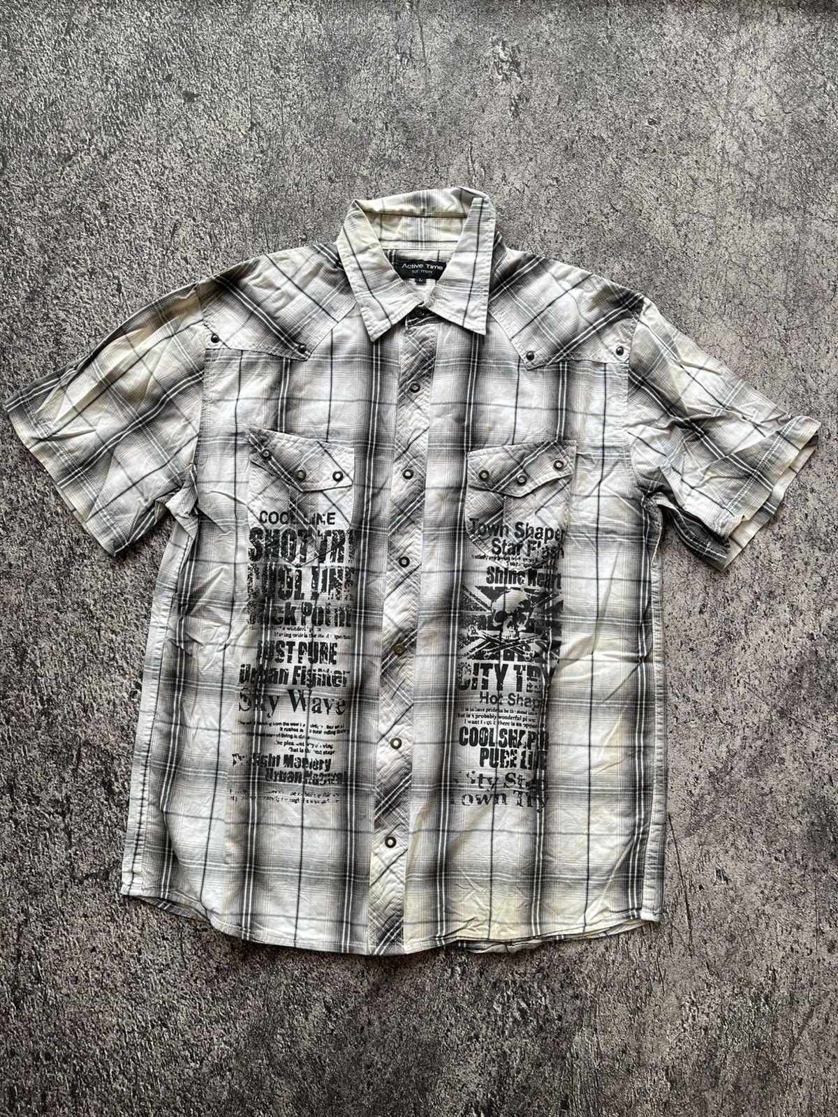 Japanese Brand Y2K Active Time Punk ifsixwaxnine shirt Size US M / EU 48-50 / 2 - 2 Thumbnail