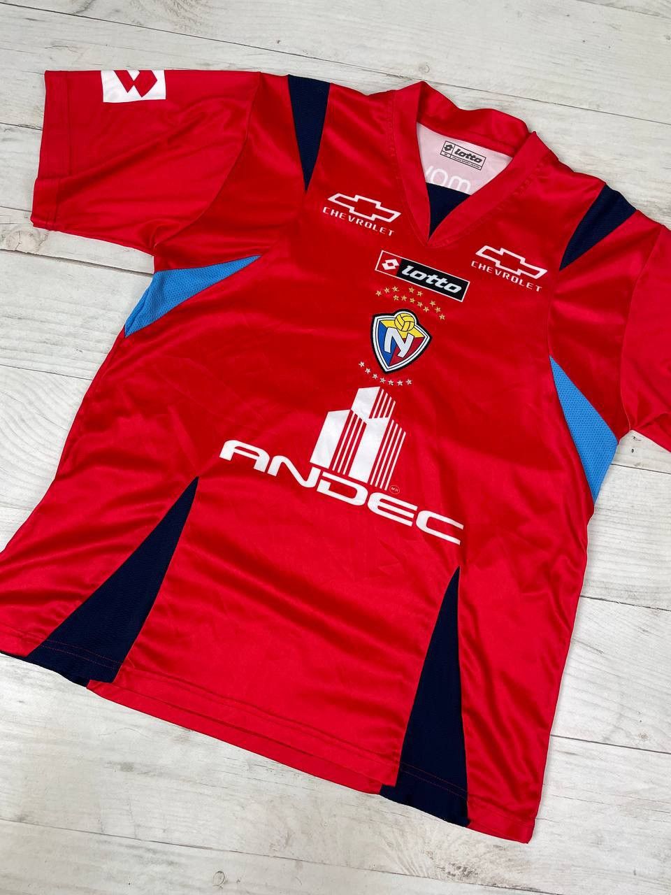 Lotto Sport Lotto El Nacional de Quito 2010 2012 Home Shirt Jersey Size US L / EU 52-54 / 3 - 3 Thumbnail