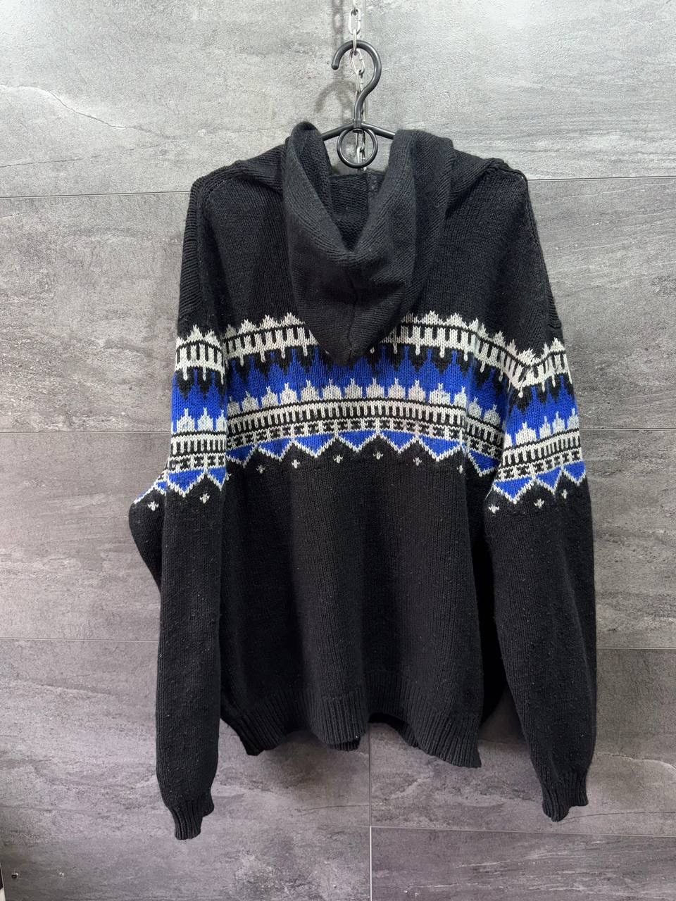 Ralph Lauren Polo Ralph Lauren Norwegian Knit Hoodie Men’s Wool Sweater Size US XL / EU 56 / 4 - 2 Thumbnail