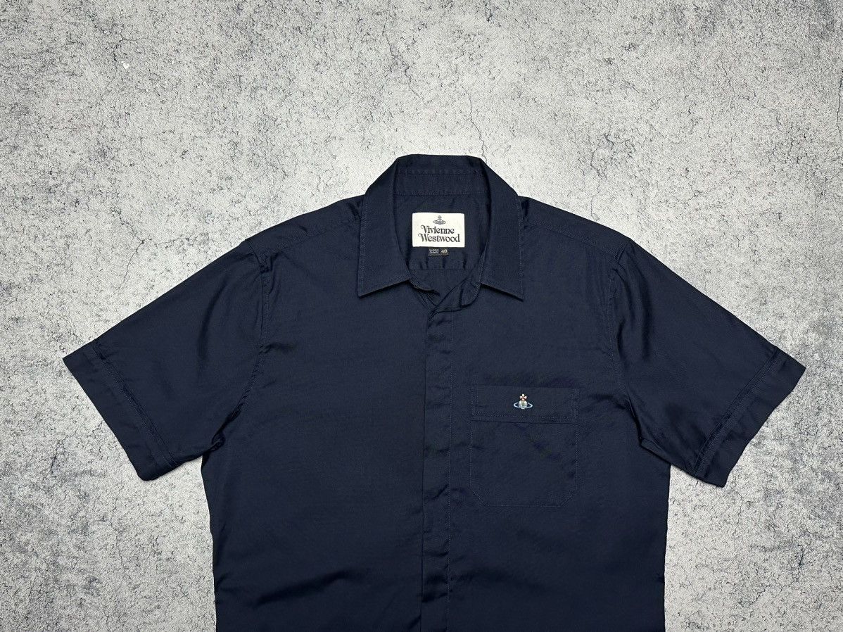 Vivienne Westwood Vivienne Westwood Man Blue Button Up Shirt Size US M / EU 48-50 / 2 - 2 Thumbnail