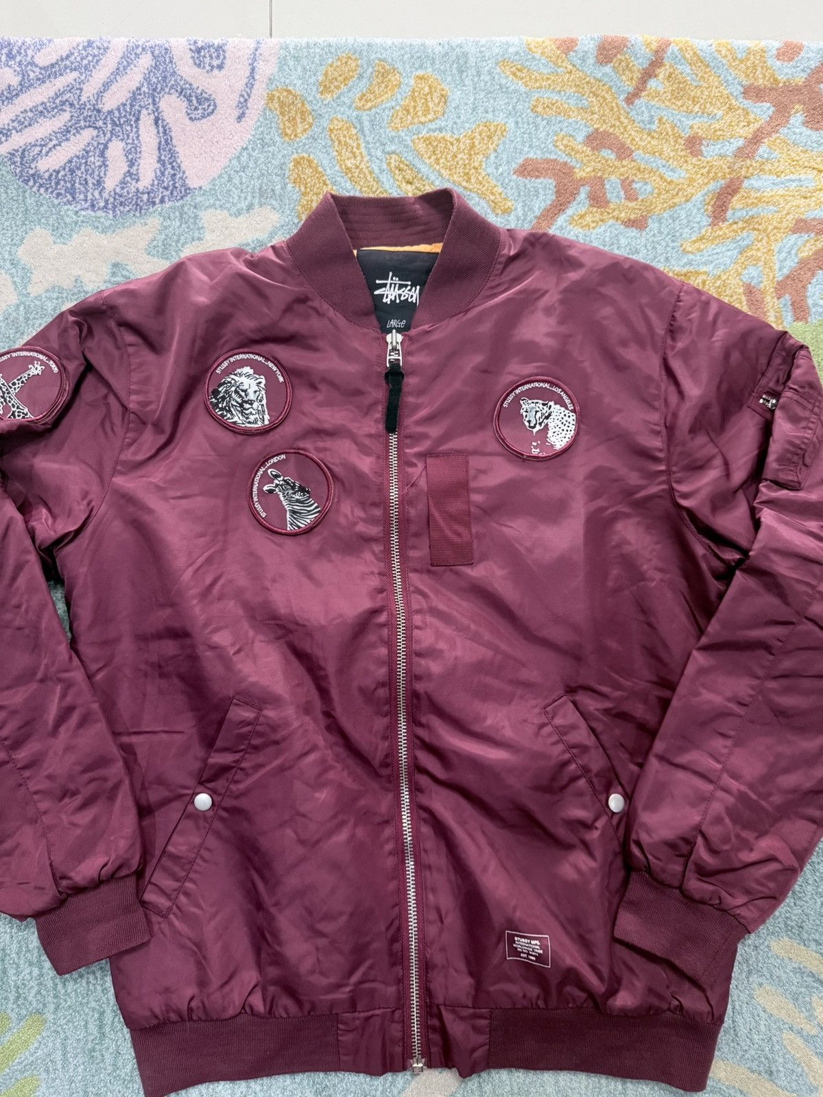 Stussy Stussy Wordlwide Tribe Bomber Jacket Size US L / EU 52-54 / 3 - 1 Thumbnail