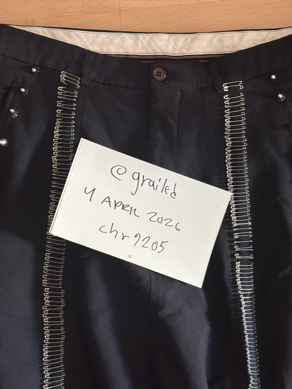 Comme des Garcons Homme Plus Comme des Garçons Homme Plus stud & safetypin trousers Size US 32 / EU 48 - 12 Thumbnail