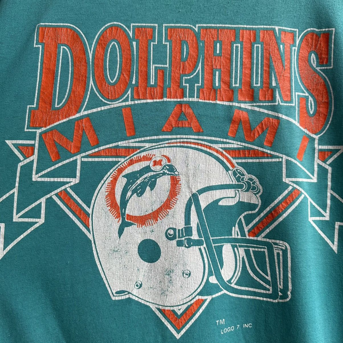 Logo 7 × NFL × Vintage Vintage 90s Miami Dolphins NFL Single Stitch Tee Size US XL / EU 56 / 4 - 3 Thumbnail