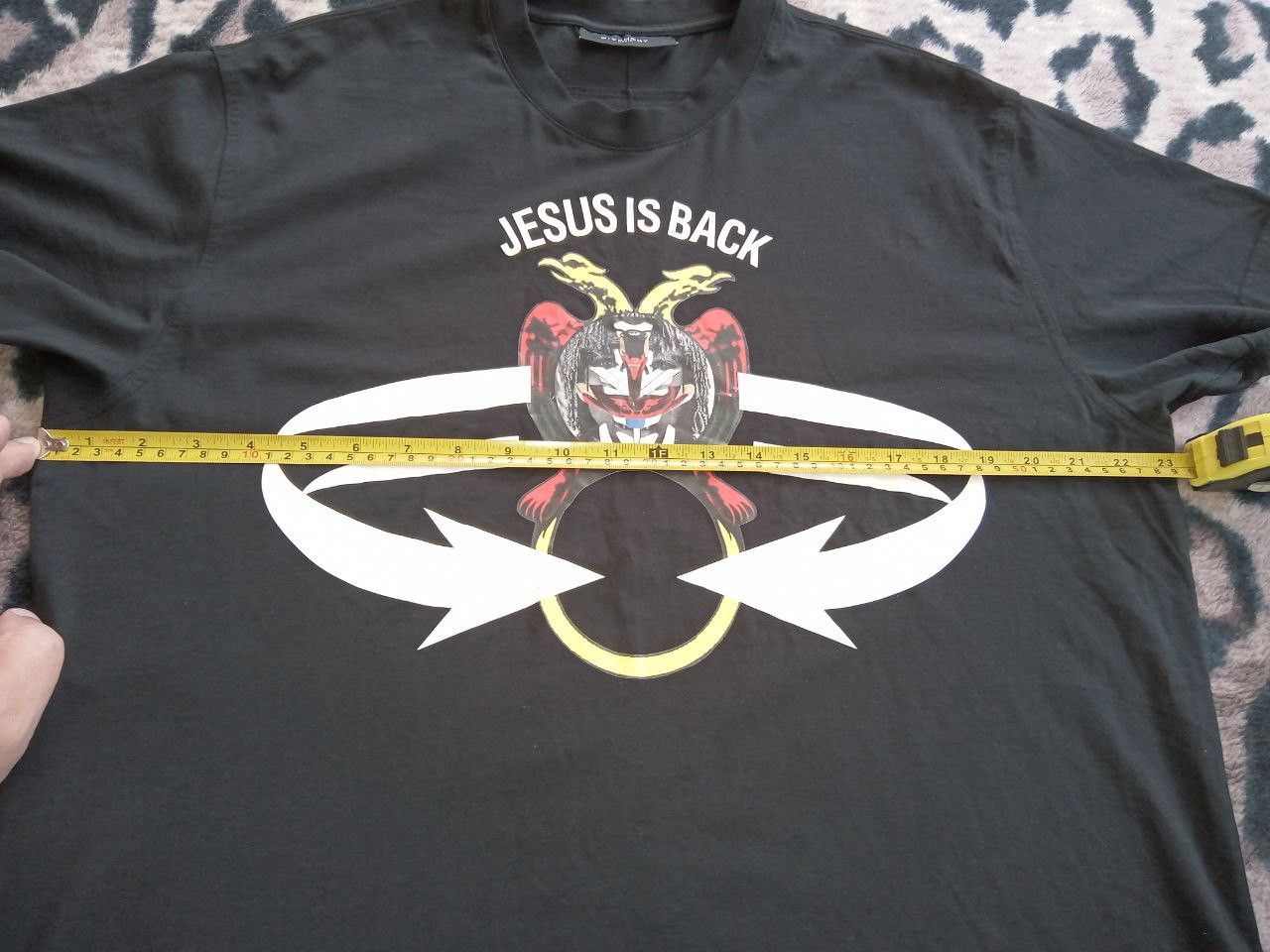 Givenchy Black Jesus is Back Oversized T-Shirt Size US XXS / EU 40 - 12 Thumbnail