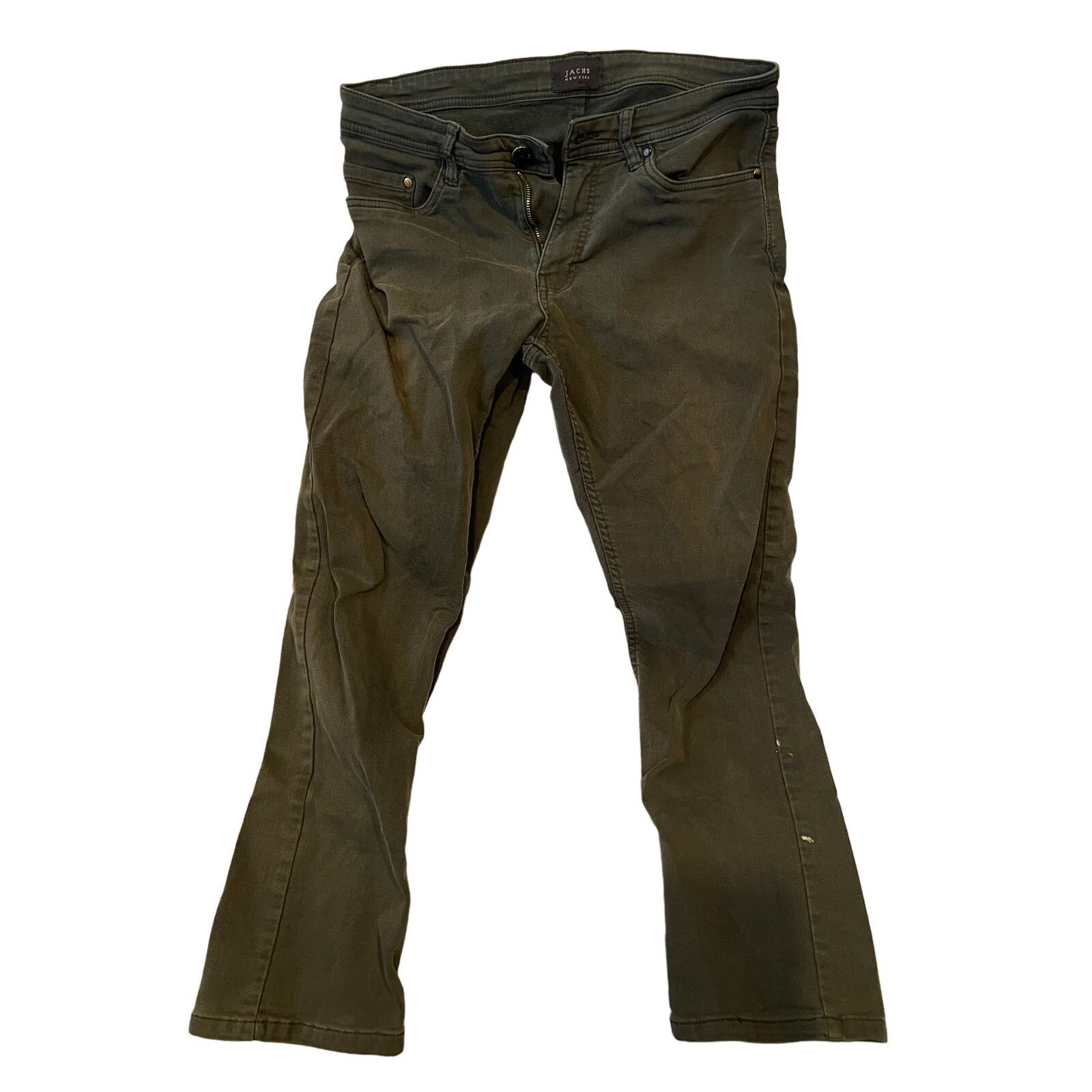 JACHS NY Jachs Regular Fit Green/Khaki Jeans Mens 32x30 Size US 32 / EU 48 - 1 Thumbnail