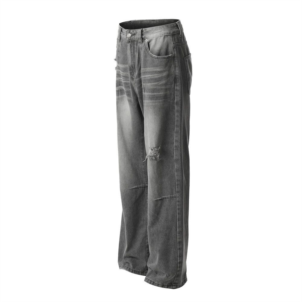 Japanese Brand × Jean Street punk distressed washed gradient ripped jeans for men Size US 34 / EU 50 - 2 Thumbnail