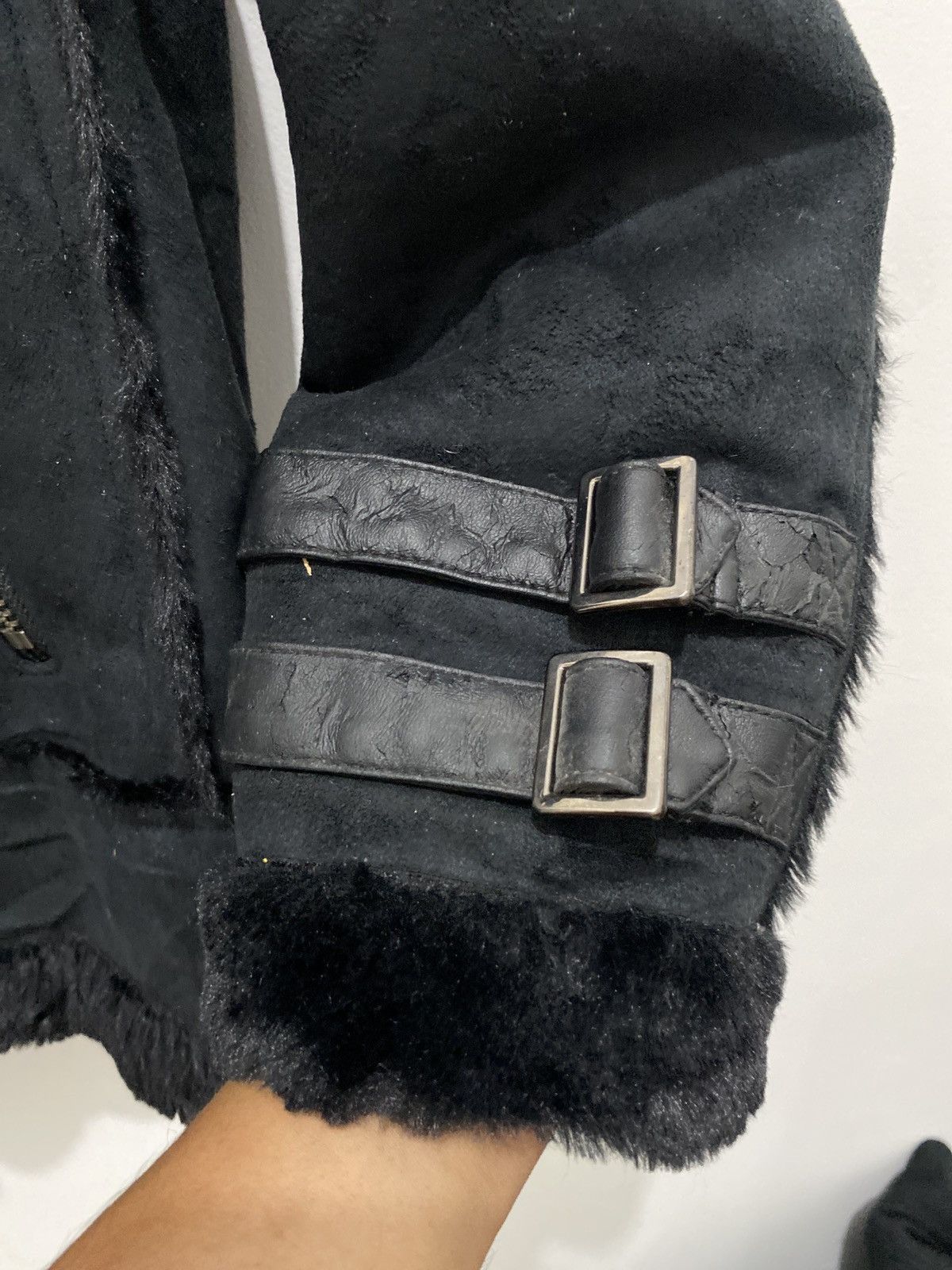 14th Addiction Buona Giornata Suede Leather Asymmetrical vkei fauxfurjacket Size US L / EU 52-54 / 3 - 5 Thumbnail