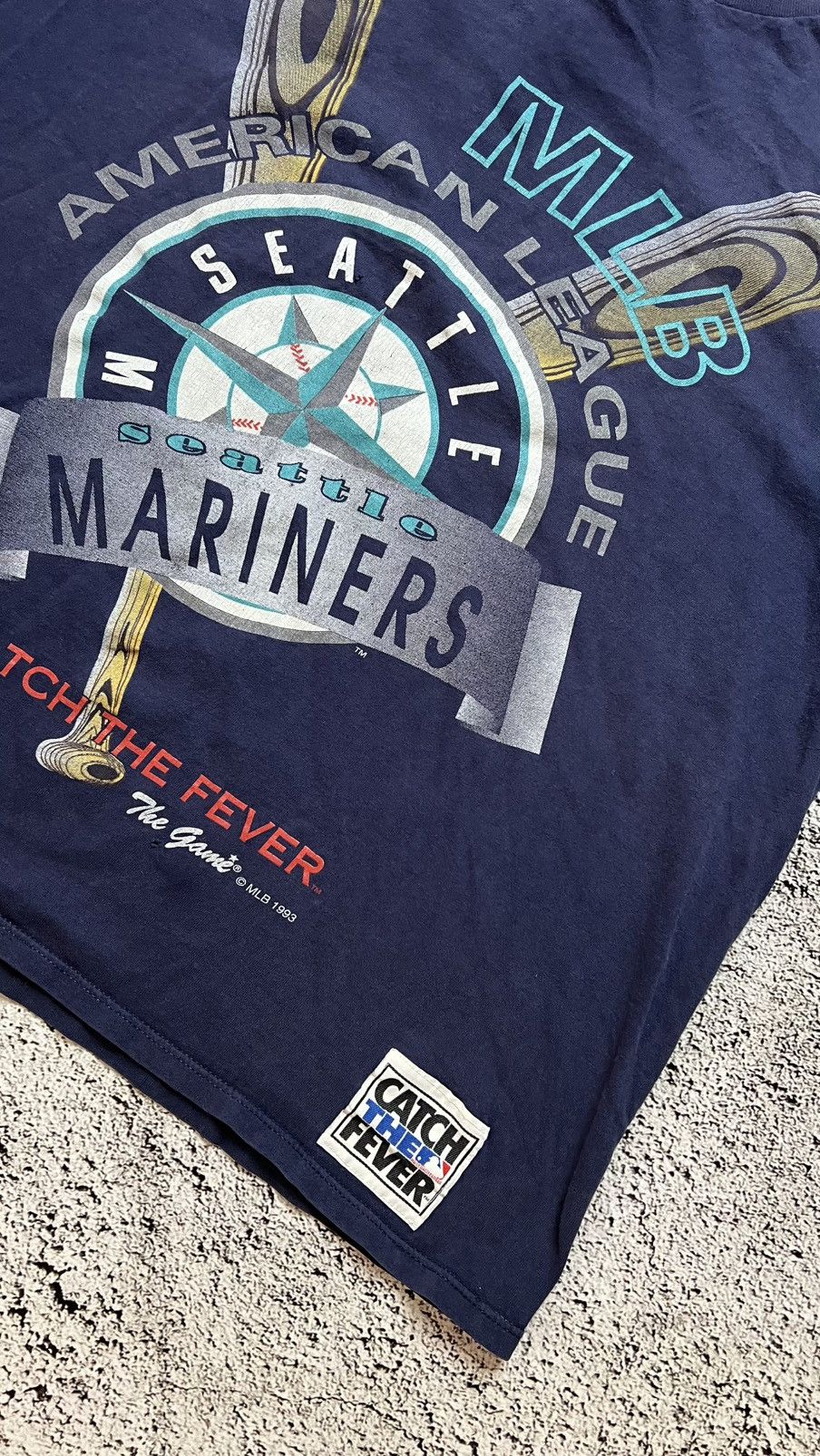 MLB × The Game × Vintage 1993 RARE‼️Seattle Mariners MLB the game T shirt Size US XL / EU 56 / 4 - 2 Thumbnail