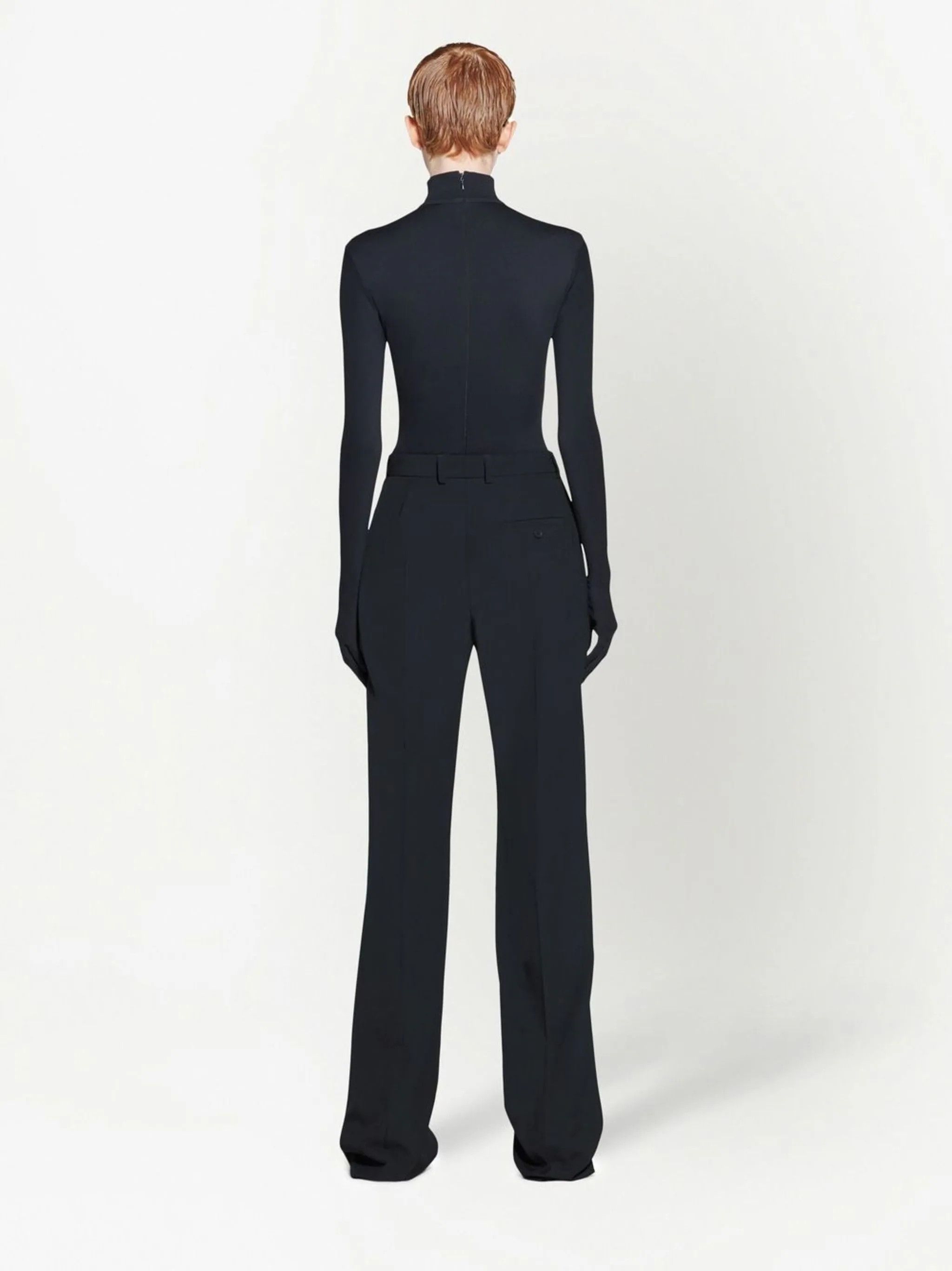 Balenciaga o1in1g0724 Minimal Large Fit Pants in Black Size 25" / US 0 / IT 36 - 4 Thumbnail