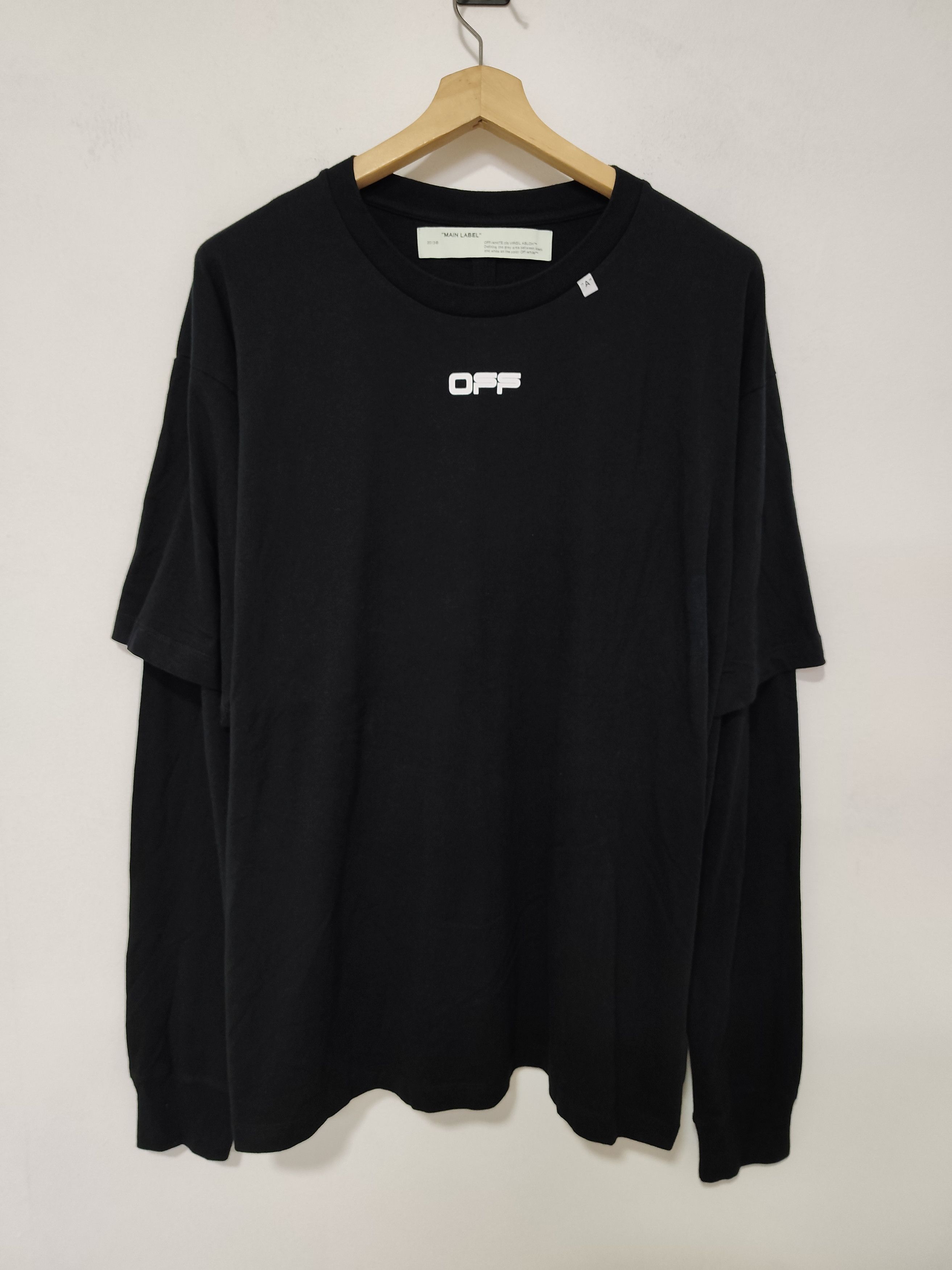 Off-White Off-White "Wavy Line Logo Double Sleeve" Size US L / EU 52-54 / 3 - 1 Thumbnail