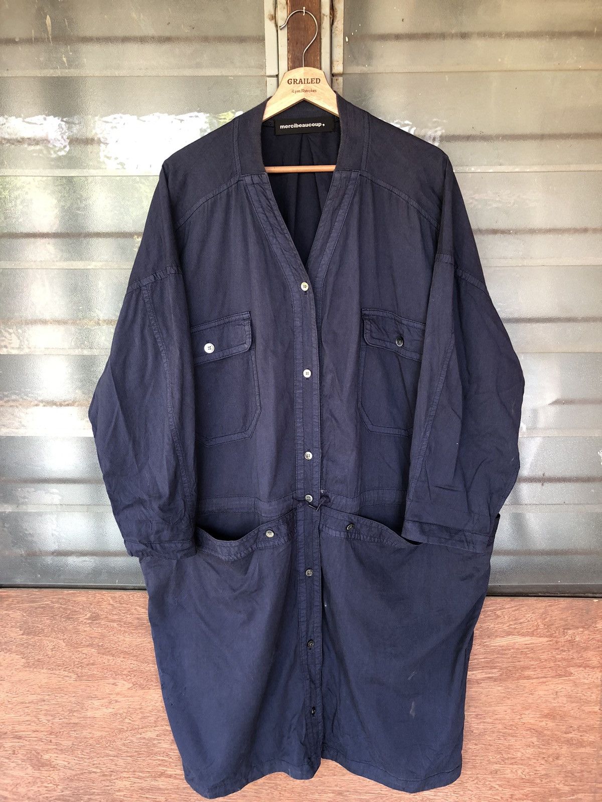 mercibeaucoup Vintage Mercibeaucoup by Issey Miyake Long Jacket Size US L / EU 52-54 / 3 - 1 Thumbnail