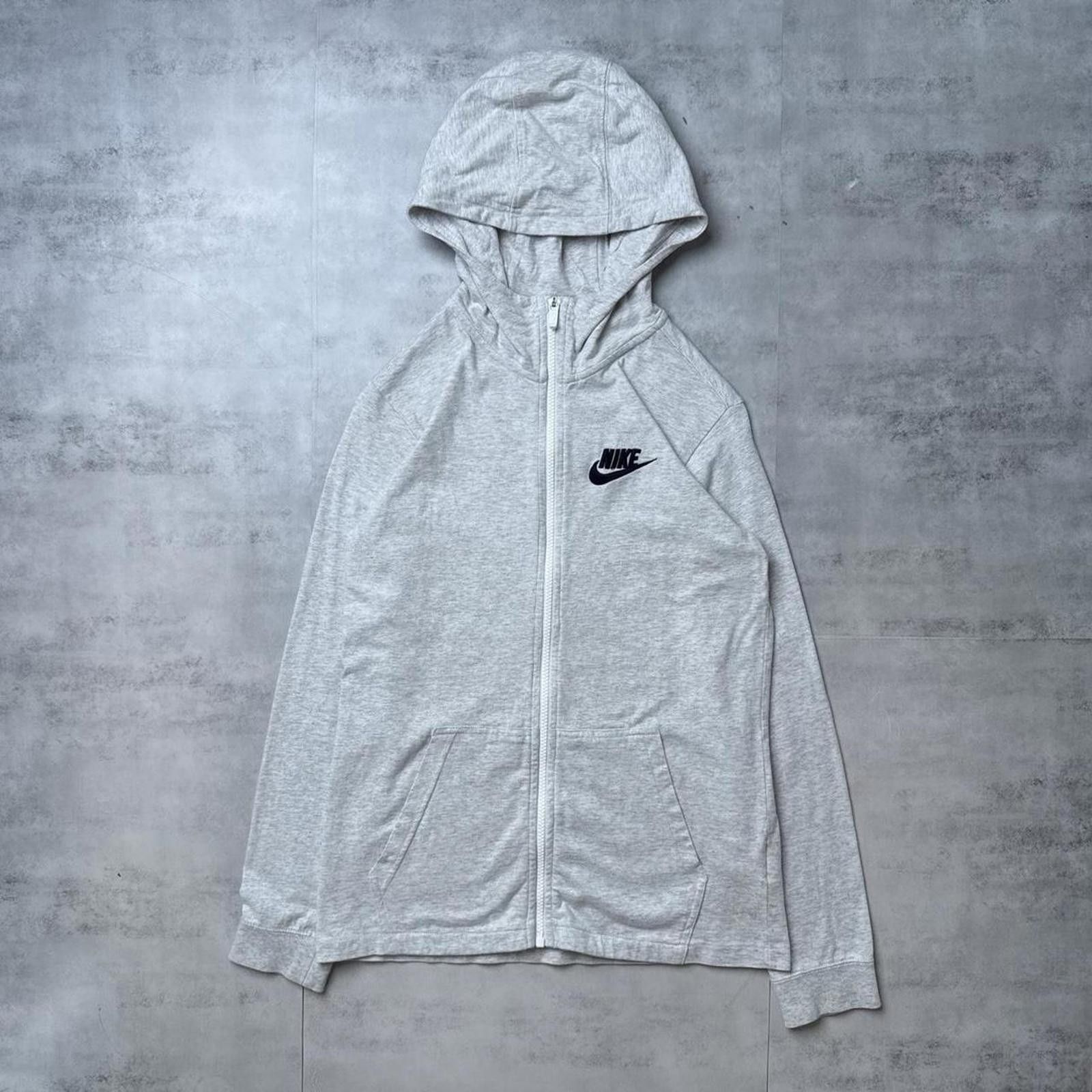 Nike Y2K Nike 00s Gray Zip Up Hoodie Jacket Size US XL / EU 56 / 4 - 1 Thumbnail