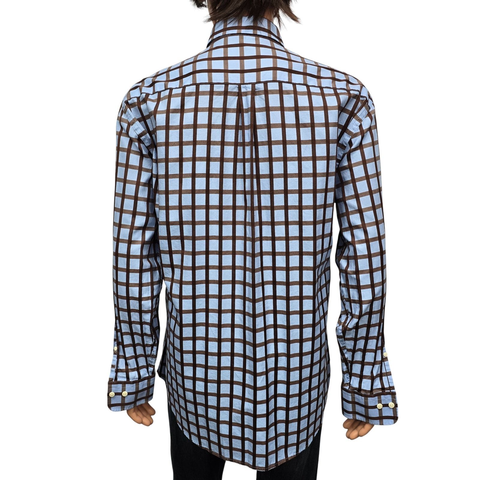 Peter Millar Peter Millar Shirt XL Hidden Button down Check Long Sleeve Size US XL / EU 56 / 4 - 9 Thumbnail