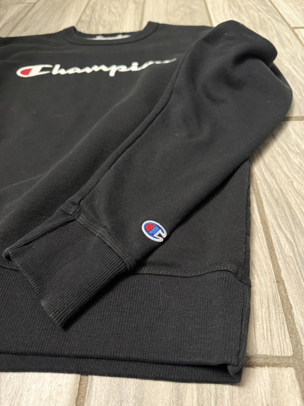 Champion Champion Athletic Men’s Pullover Logo Crewneck Black/White Size US S / EU 44-46 / 1 - 4 Thumbnail