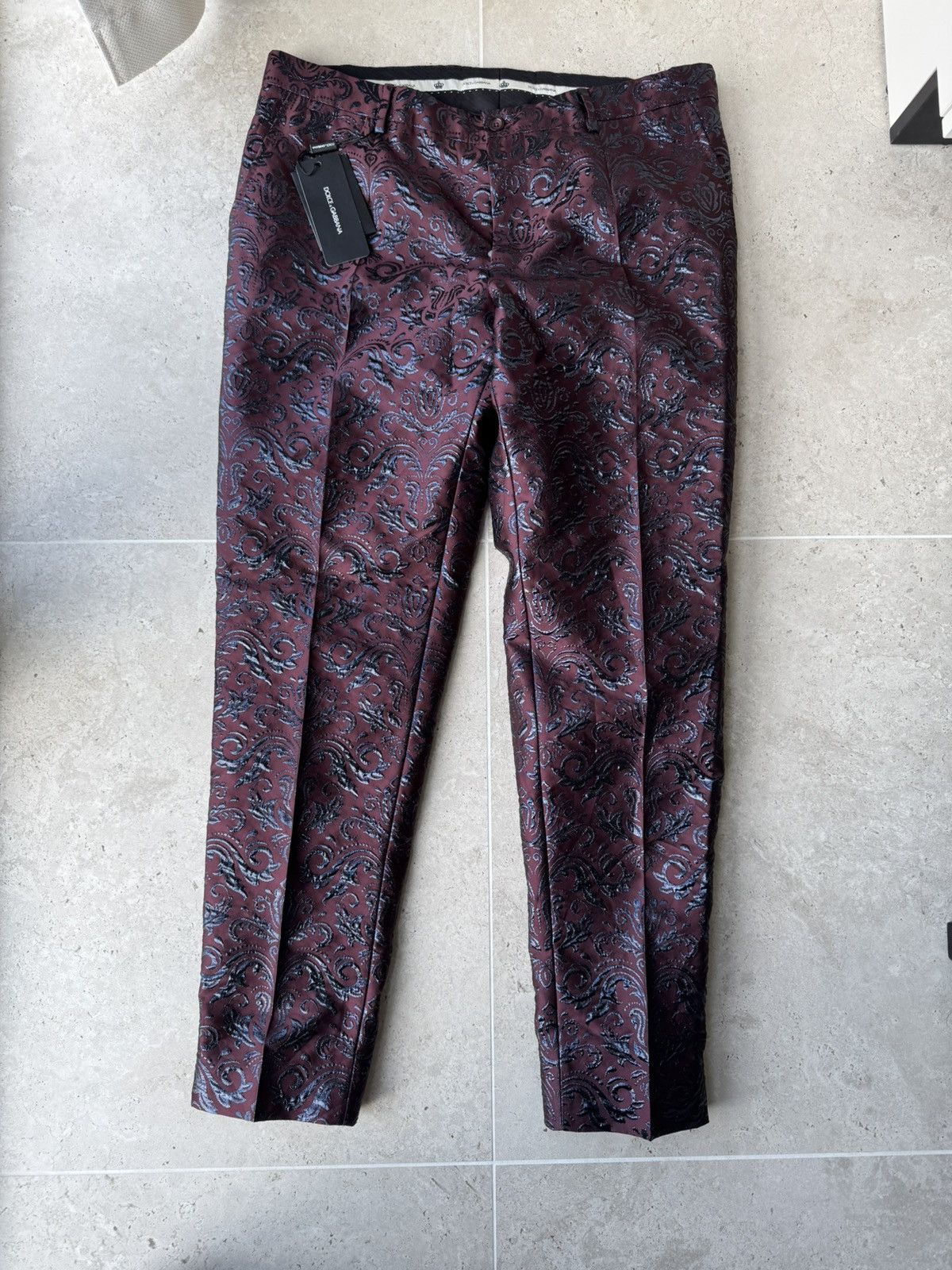 Dolce & Gabbana Dolce Gabbana Jacquard trousers Size US 38 / EU 54 - 1 Thumbnail