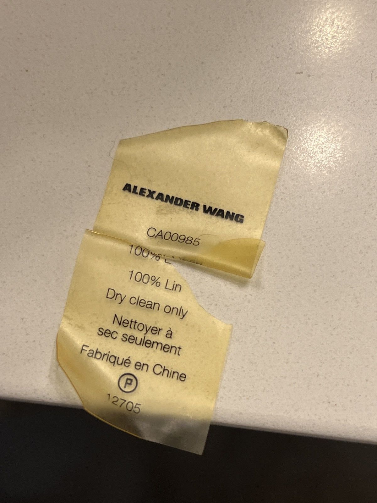 Alexander Wang × T by Alexander Wang T by Alexander Wang sz XS Linen Long Sleeve Tee Size US XS / EU 42 / 0 - 4 Thumbnail