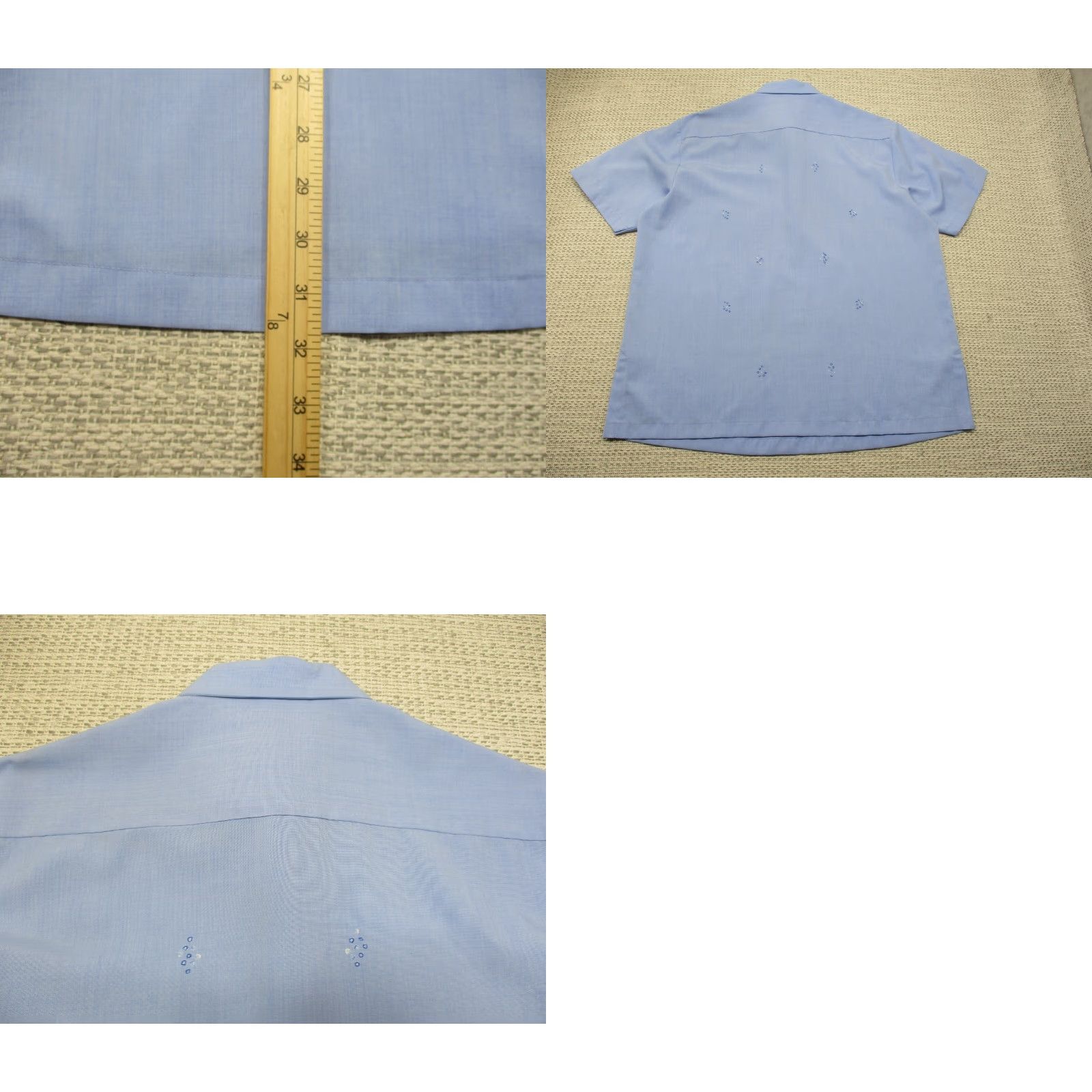 Vintage VINTAGE EMGA Polo Shirt Men Large L Short Sleeve Blue Cotton 70s 80s 90s Retro Dad Golf Baseball Style Size US L / EU 52-54 / 3 - 8 Thumbnail