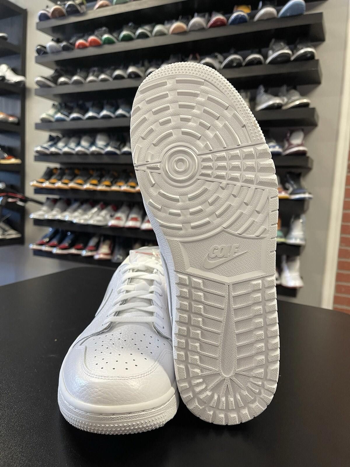 Jordan Brand Size 12 - Nike Air Jordan 1 Low Golf Triple White 2022 Men Size US 12 / EU 45 - 8 Thumbnail