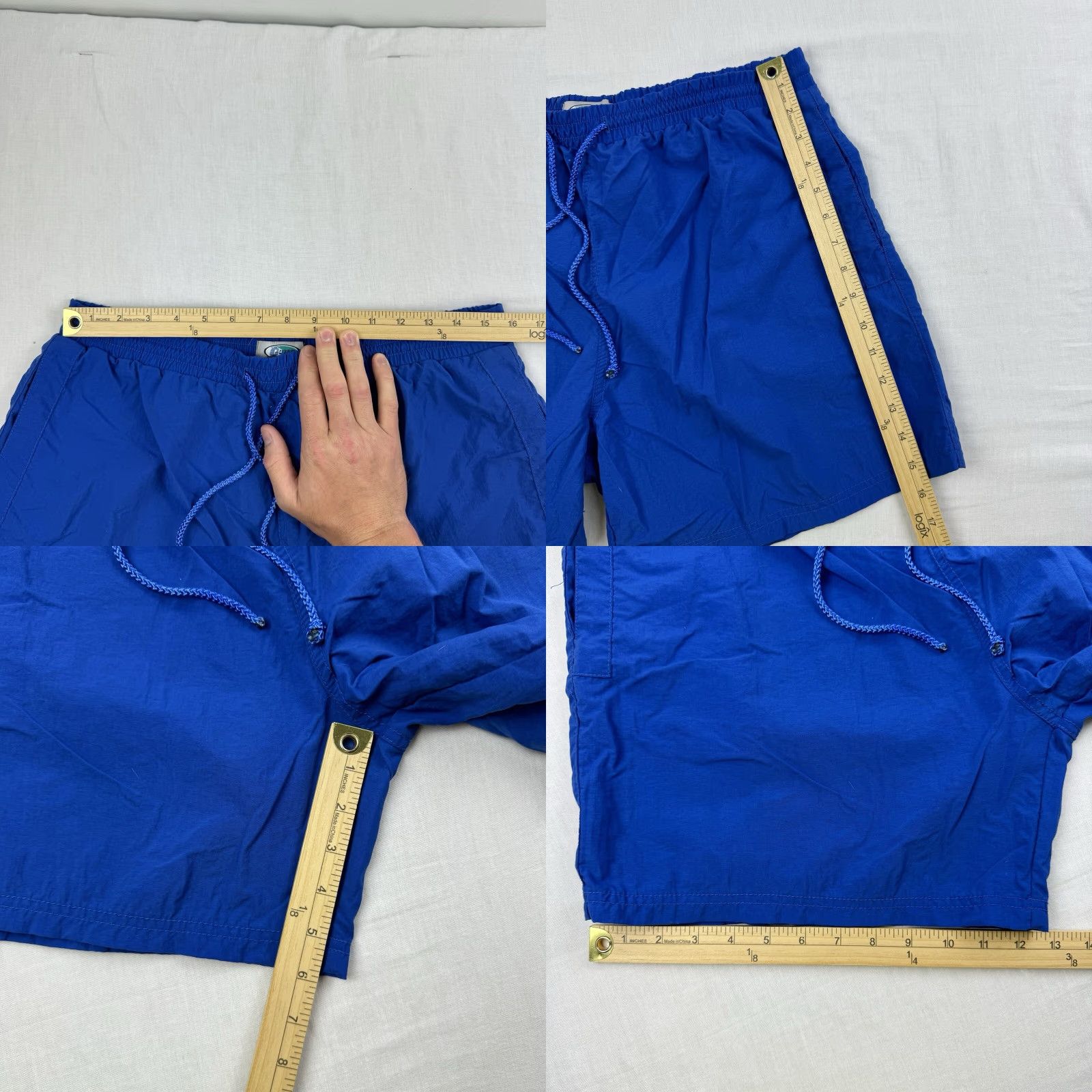 Guess VINTAGE GUESS Swim Trunks Adult 2XL Blue 90s Y2K Hipster Mens Size US 39 - 8 Thumbnail