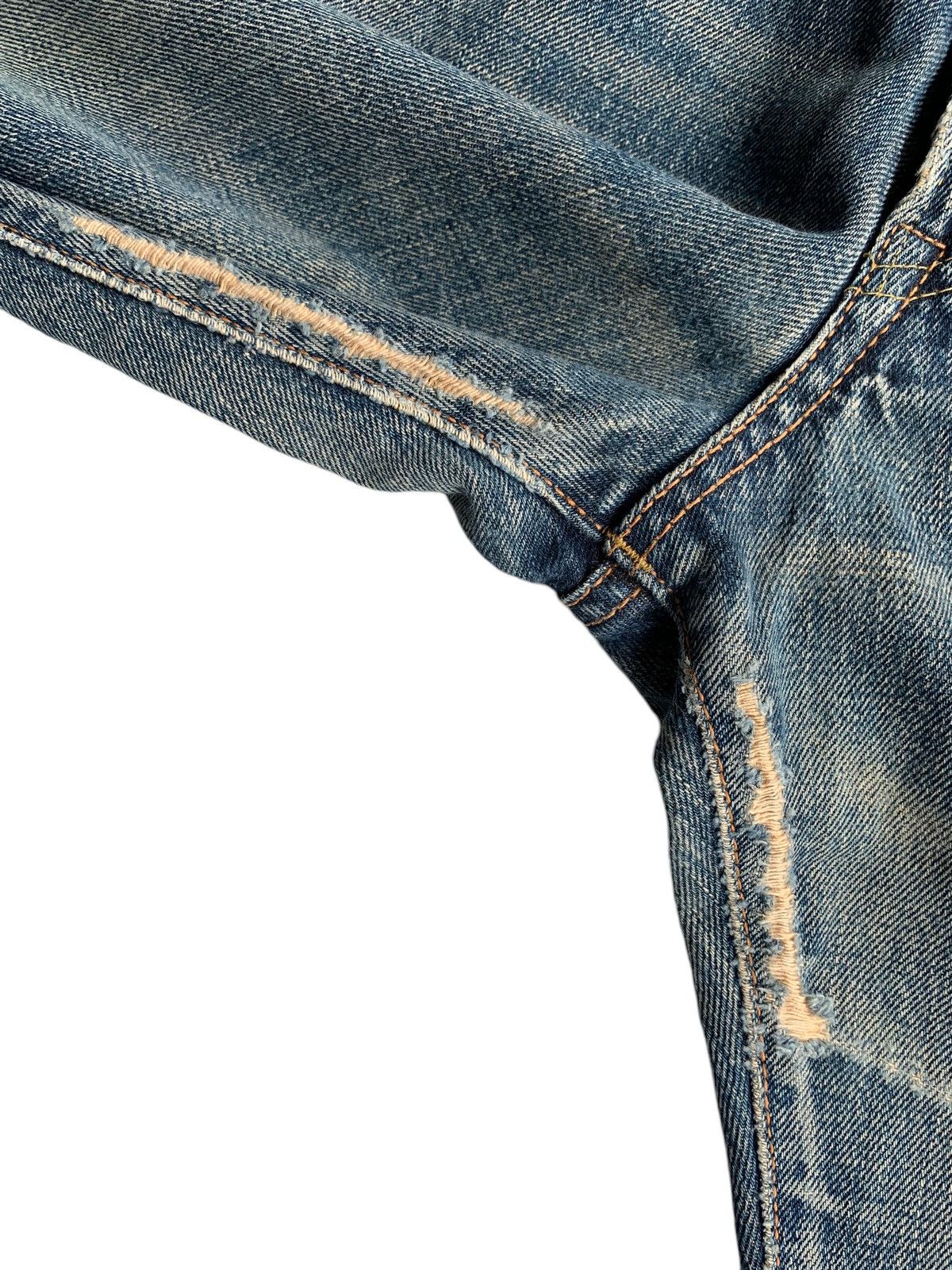 Japanese Brand × Kapital × Vintage Vintage Edwin 505X Mudwash Selvedge Distressed Denim Size US 29 - 16 Thumbnail