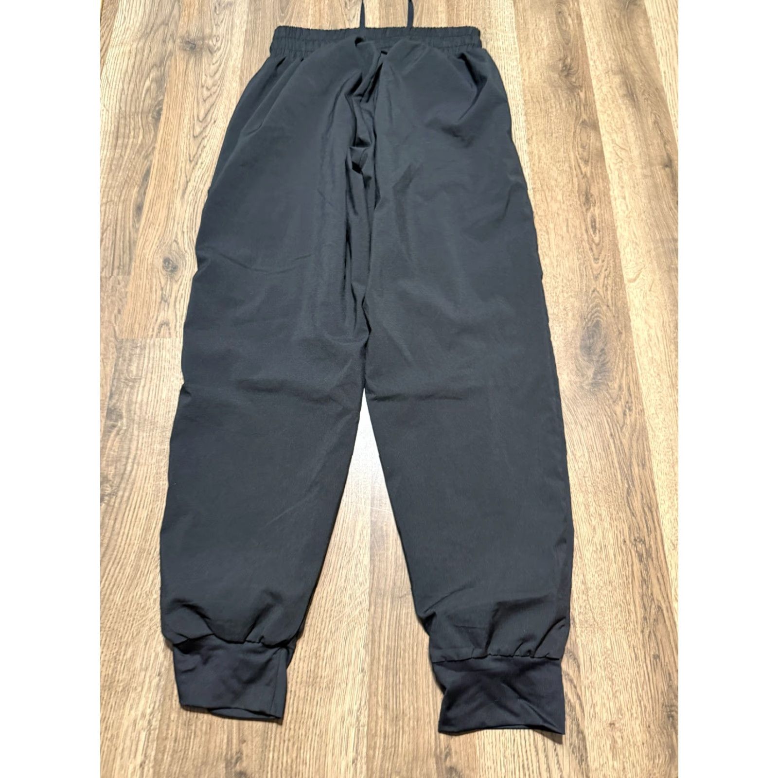 Vintage Downtown Motion Pants Men's Small Black Joggers Tie Waist Mid Rise Stretch Size US 29 - 2 Thumbnail
